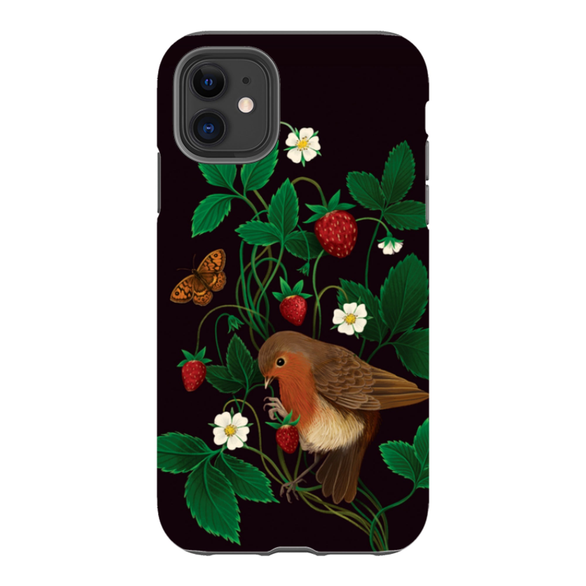 iPhone Tough Case - Strawberry Thief By Anna Stead
