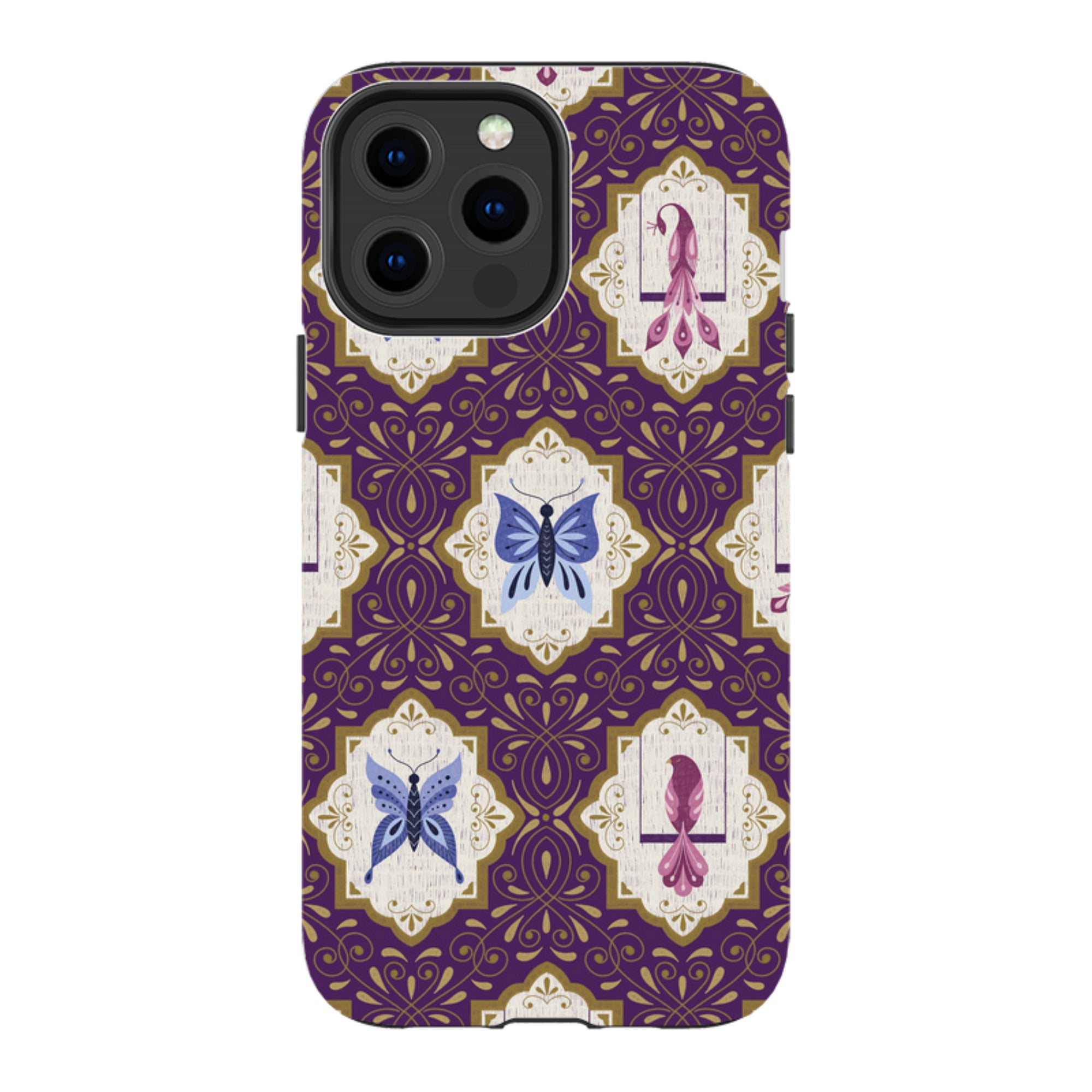 iPhone Tough Case - Wingframes Purple By Jenny Zemanek