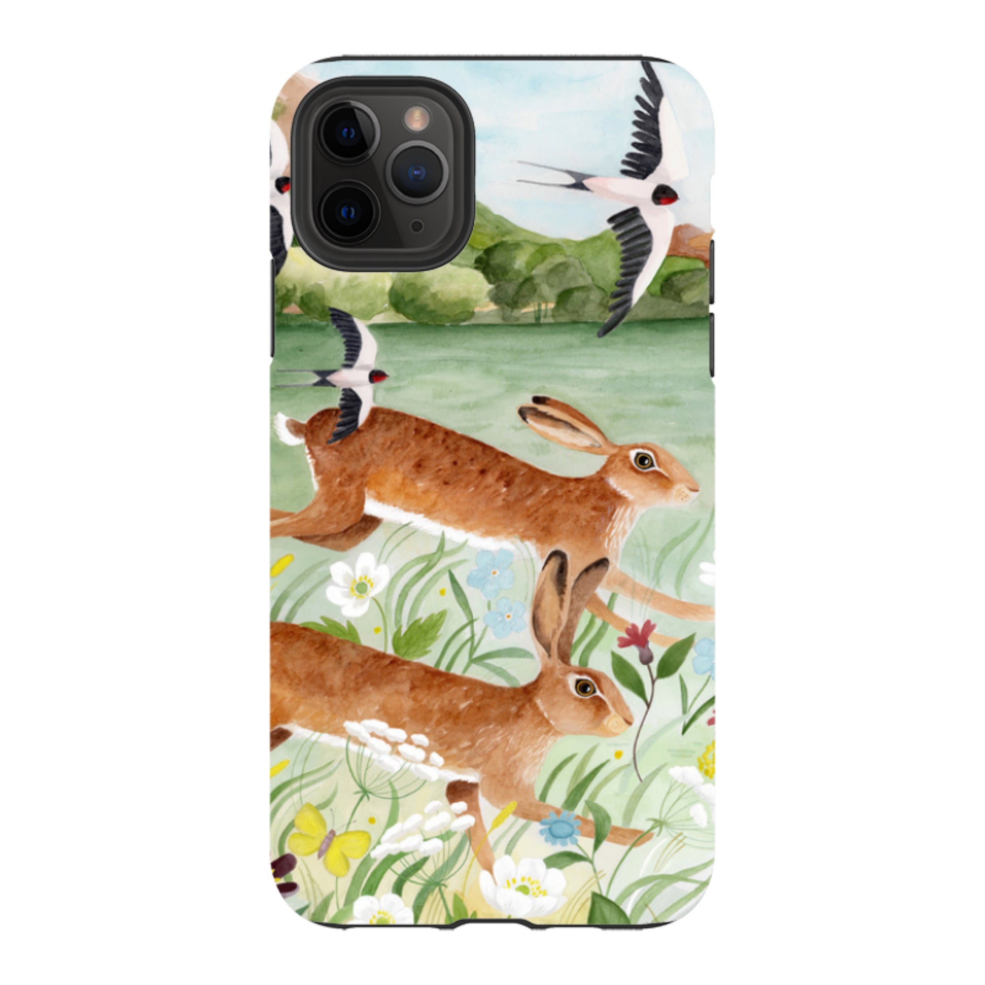 iPhone Tough Case - Hares By Bex Parkin