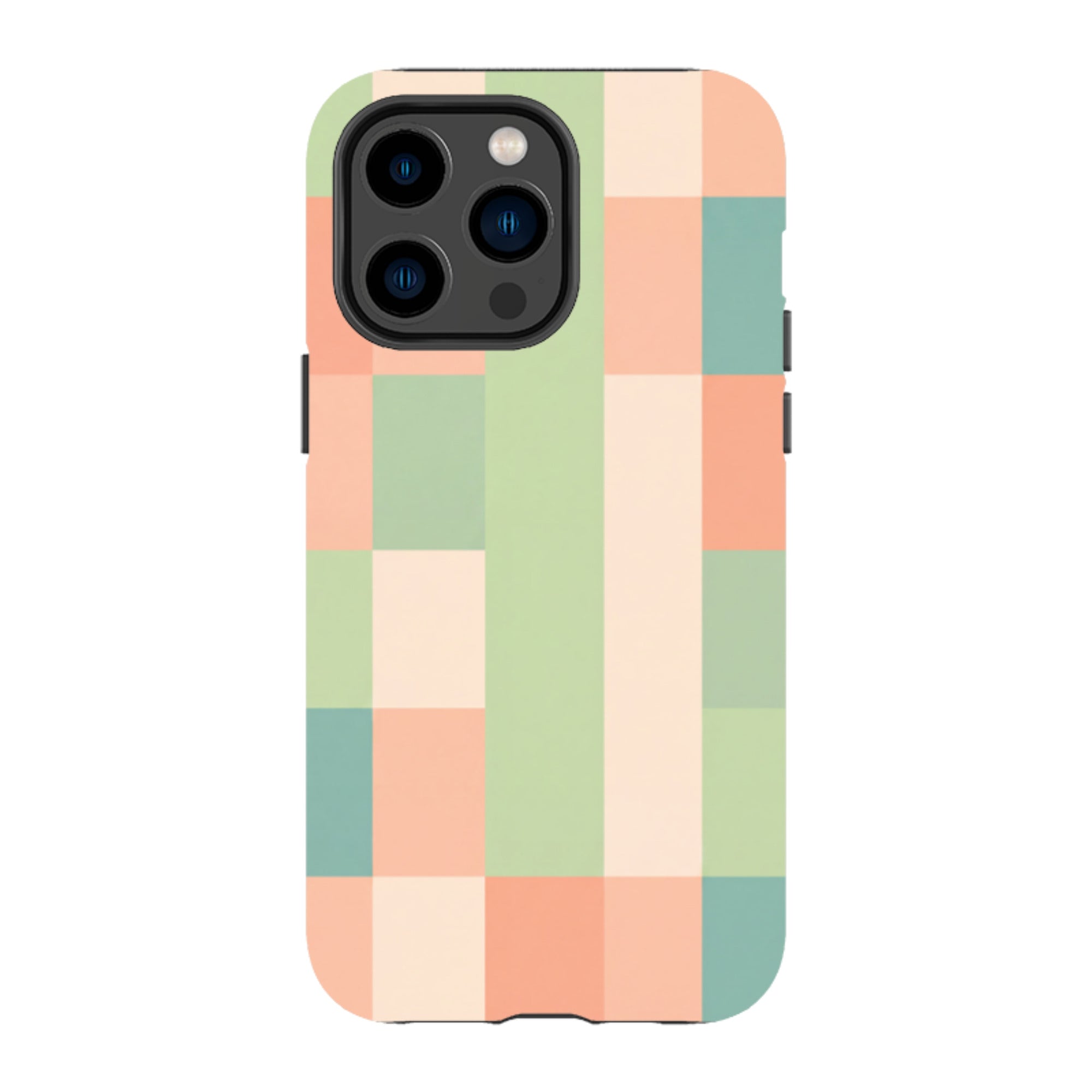 iPhone Tough Case - Pastel Gingham