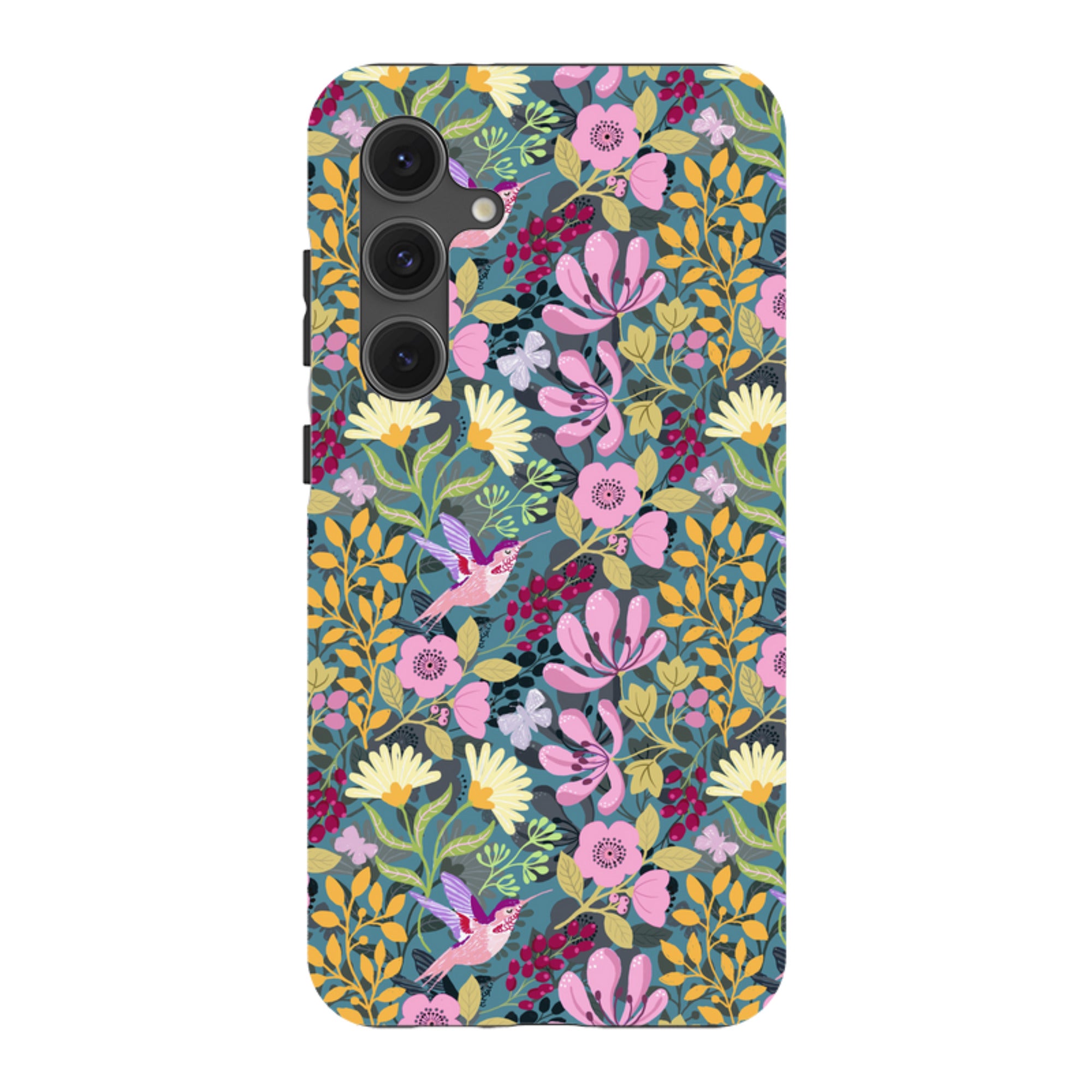 Samsung Tough Case - Hummingbird Pattern By Bex Parkin