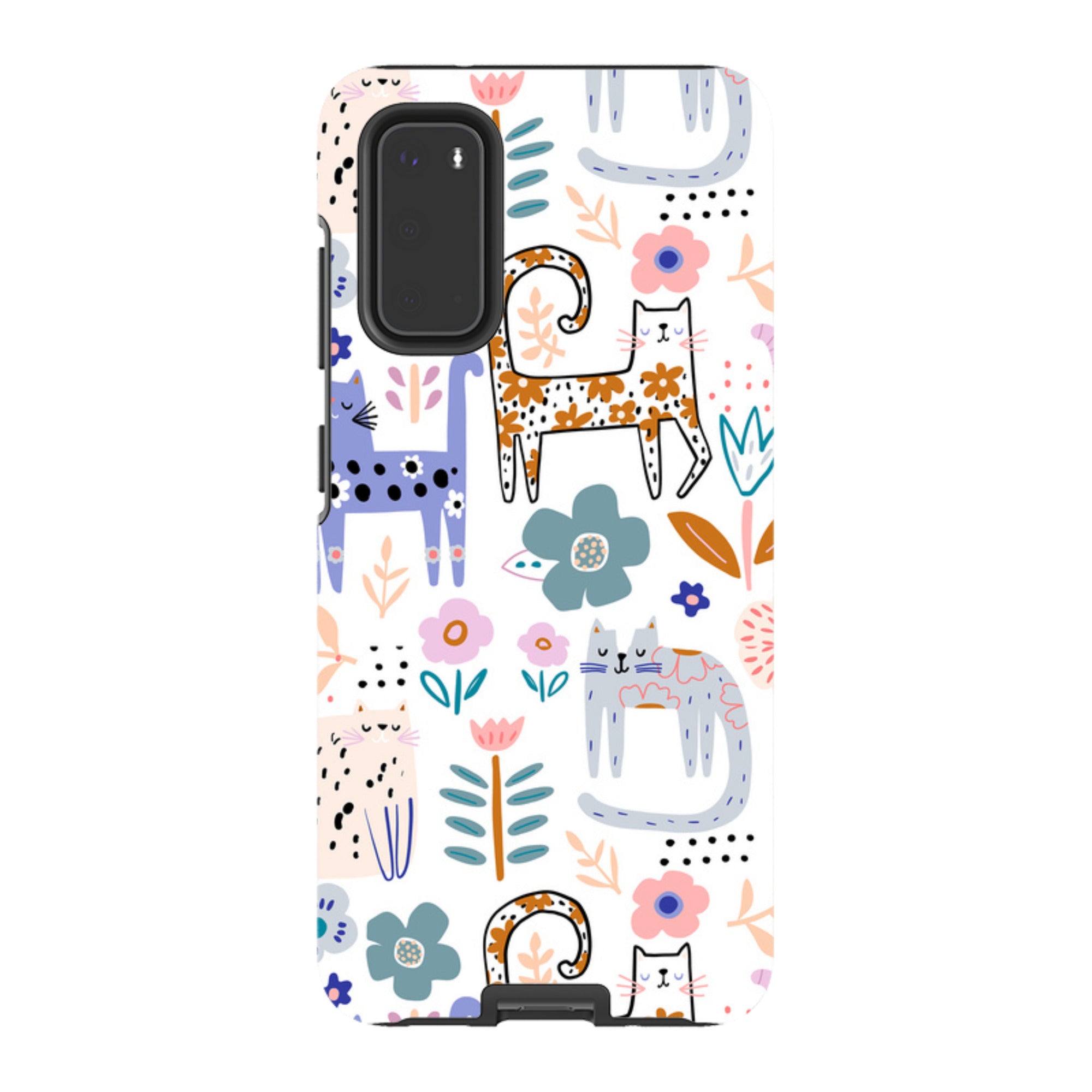 Samsung Tough Case - Floral Cats