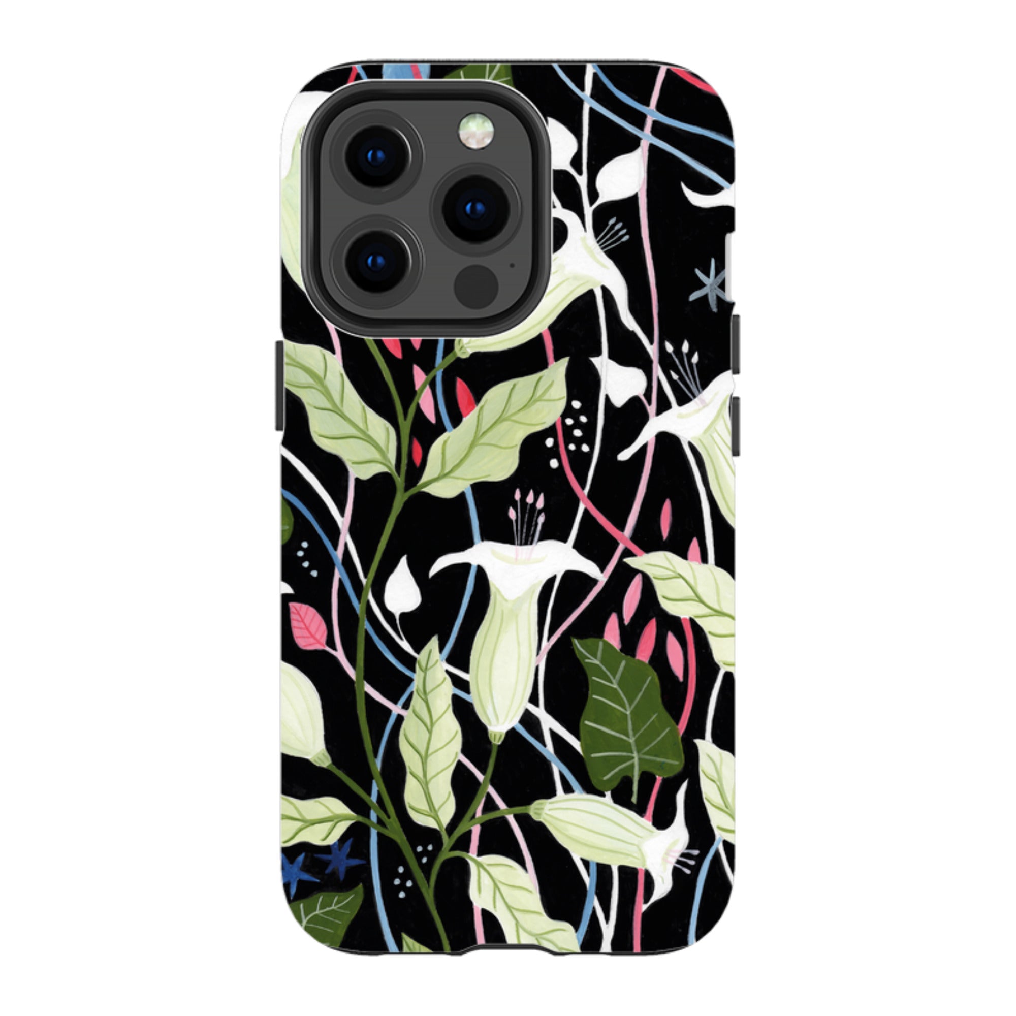 iPhone Tough Case - Trumpet Flowers By Bex Parkin