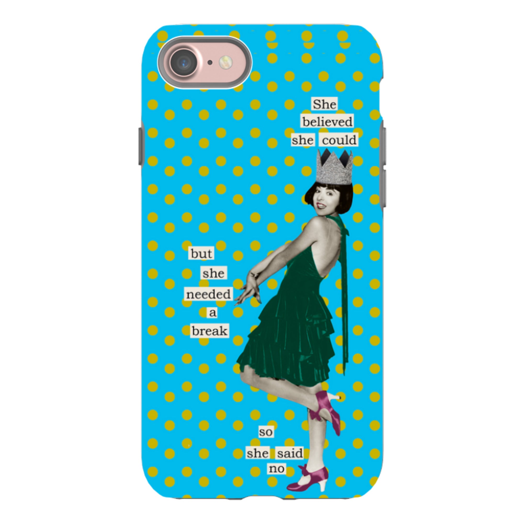 iPhone Tough Case - She Believed She Could By Clare Jordan