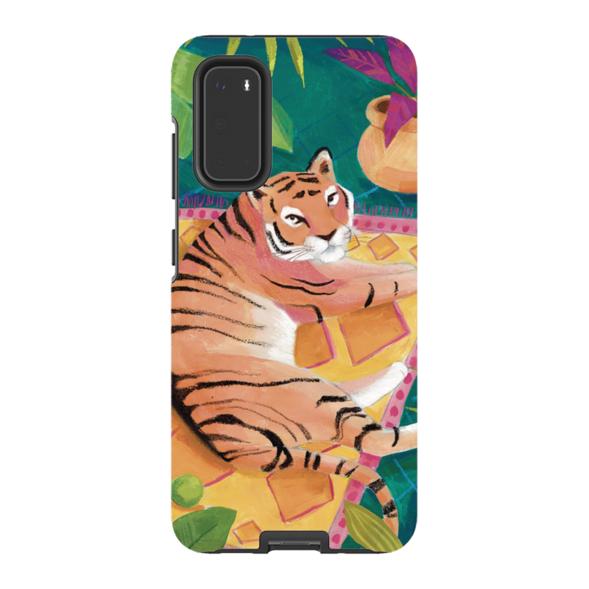 Samsung Tough Case - Tiger In Palms By Bex Parkin