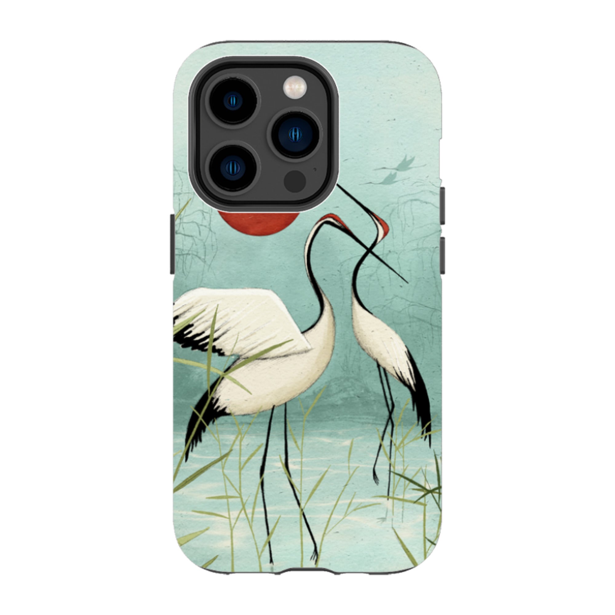 iPhone Tough Case - Cranes By Maja Lindberg
