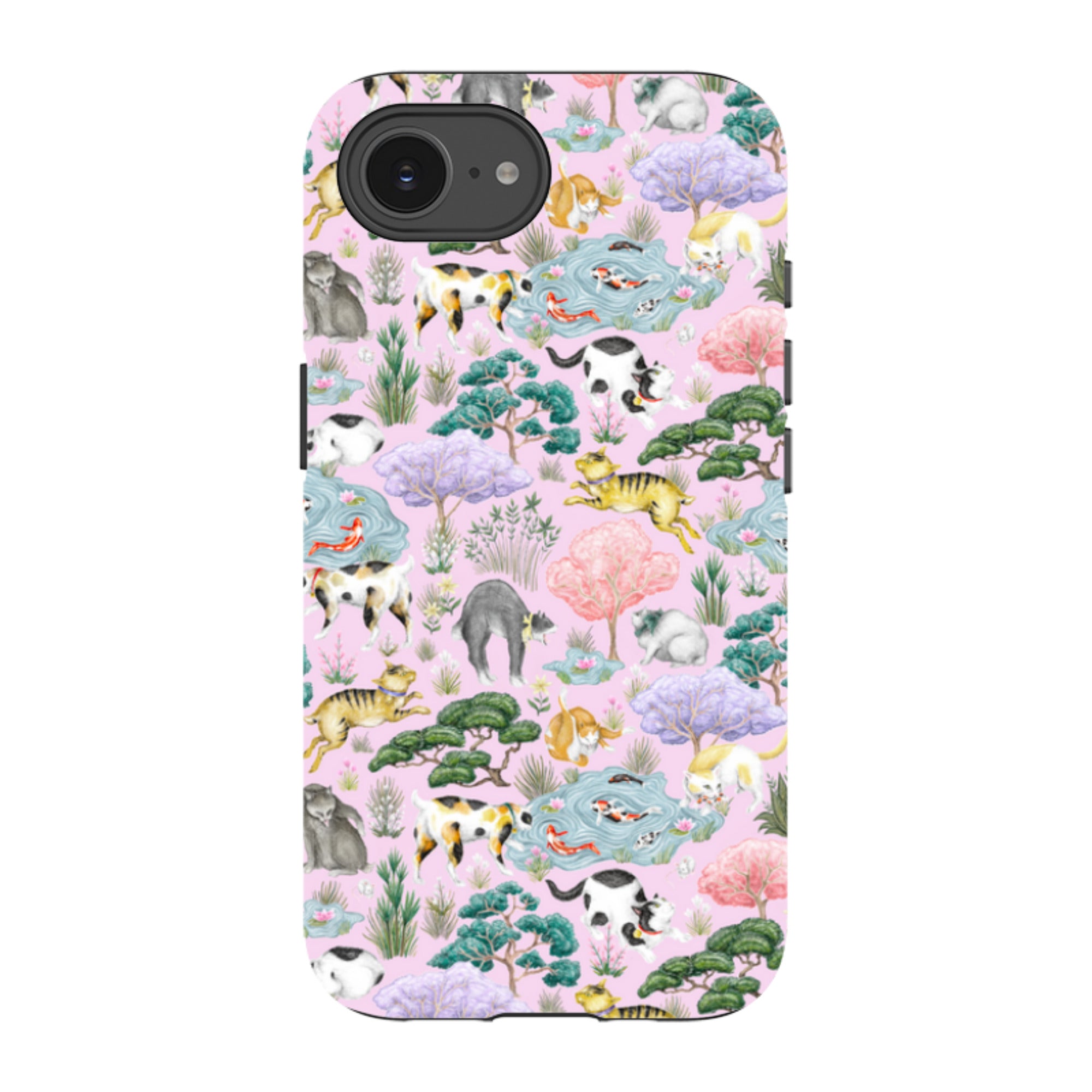iPhone Tough Case - Cat Garden By Catherine Rowe