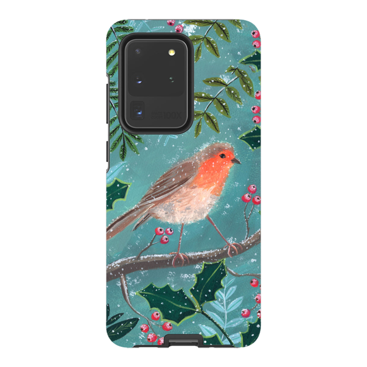 Samsung Tough Case - Christmas Robin By Mary Stubberfield