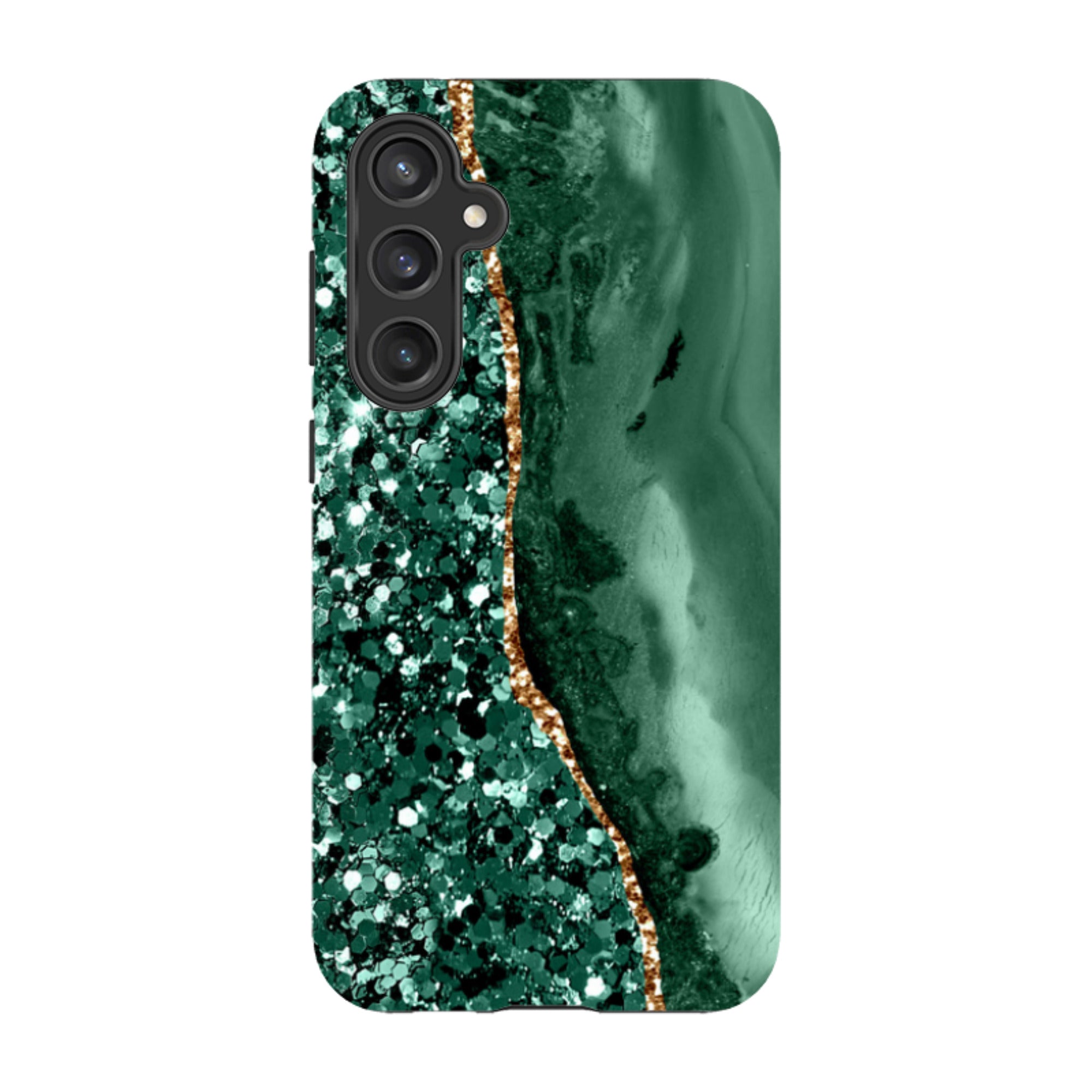 Samsung Tough Case - Green Shade (case does not glitter)