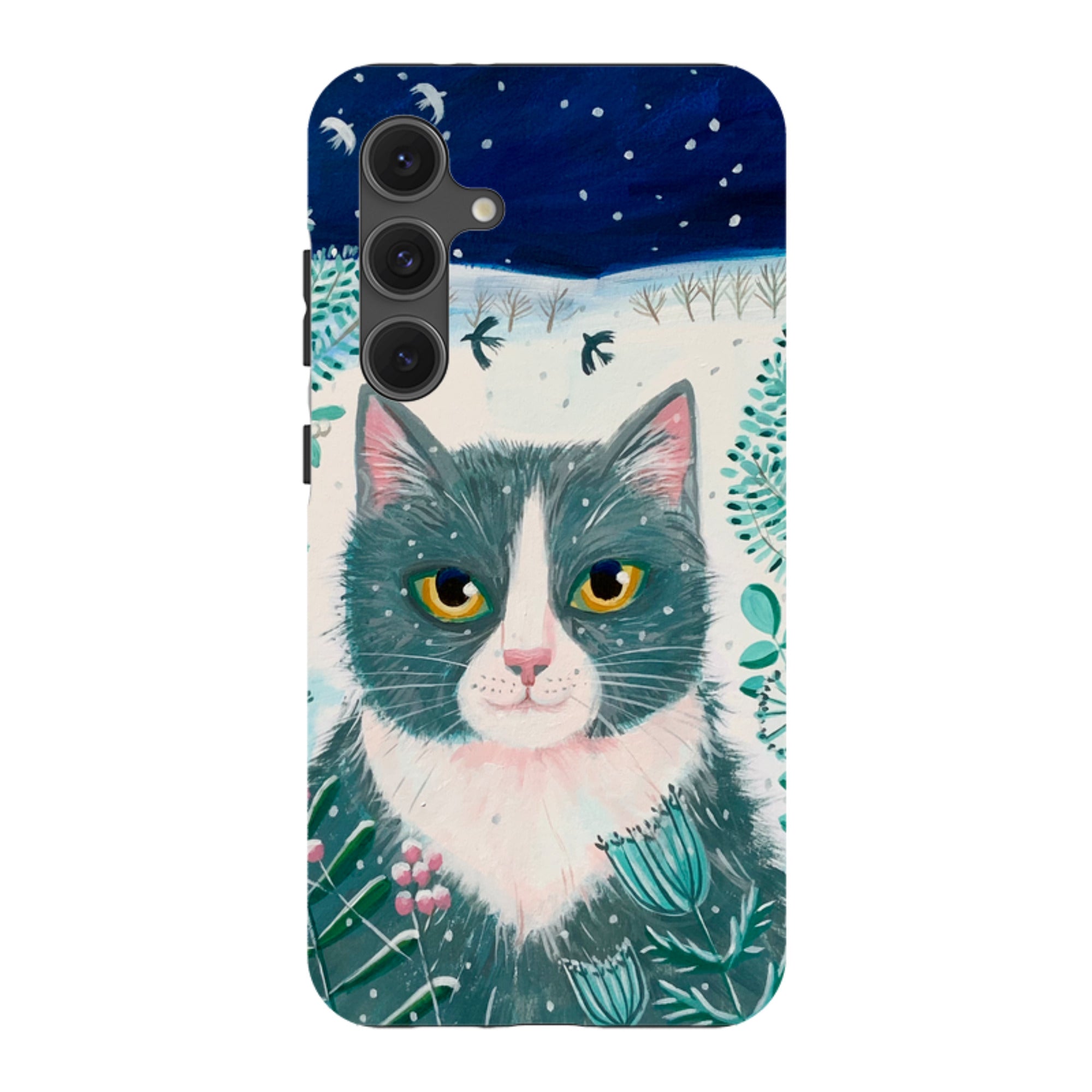 Samsung Tough Case - Xmas Cat By Mary Stubberfield