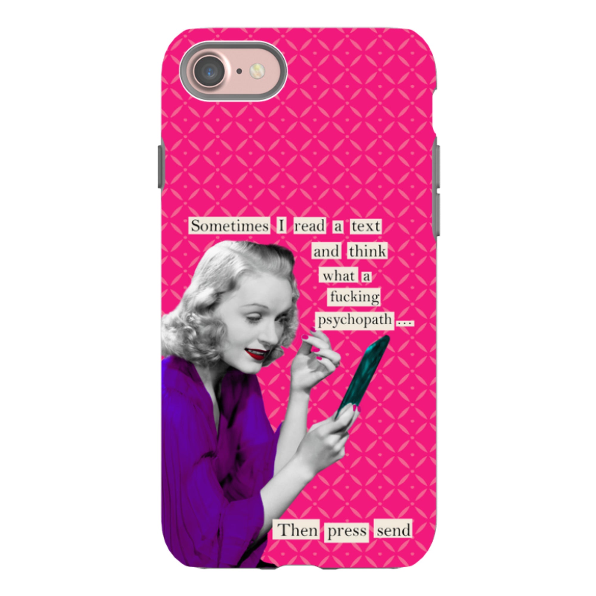 iPhone Tough Case - Psychopath By Clare Jordan