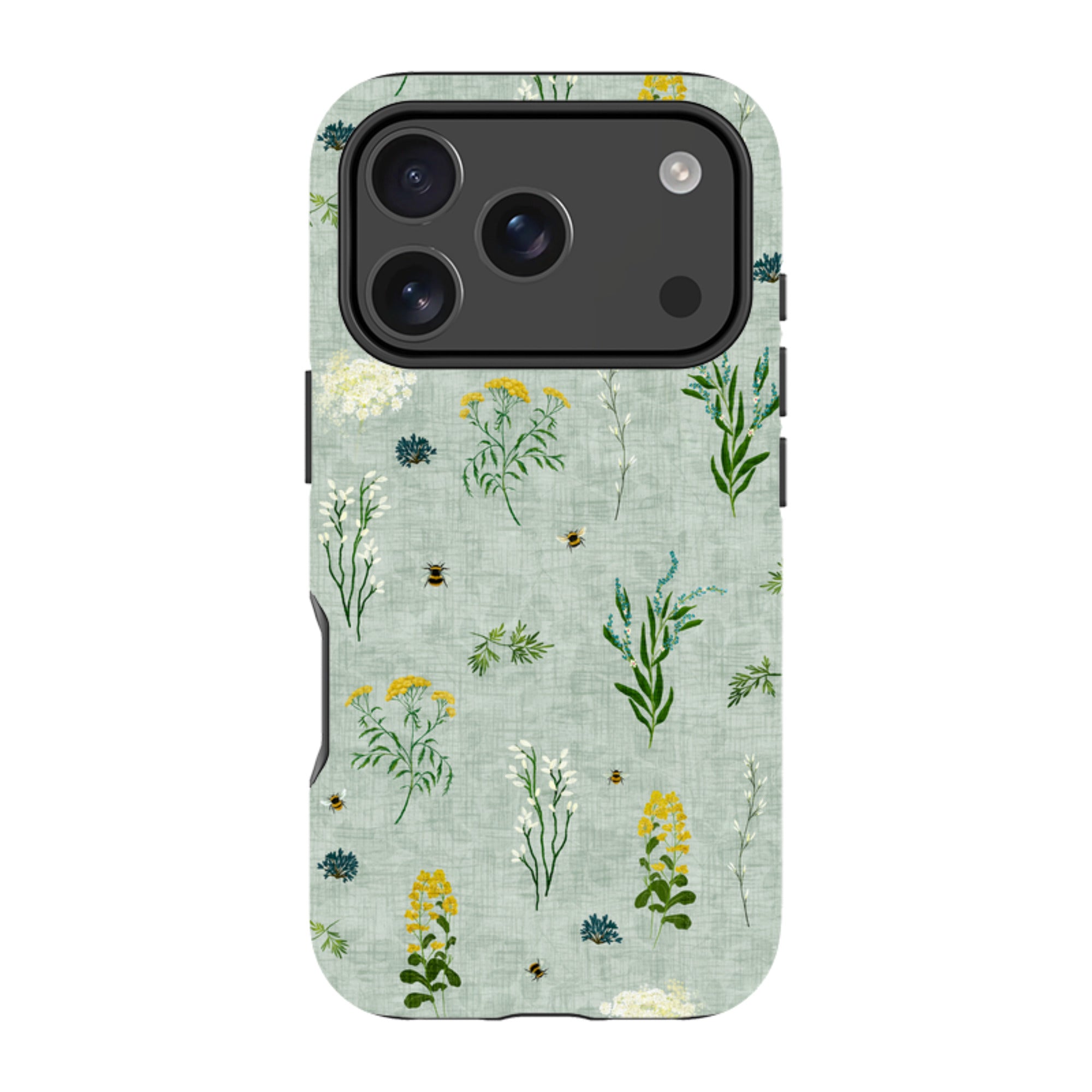 iPhone MagSafe Tough Case - Song Bird Florals and Bees By Katherine Quinn