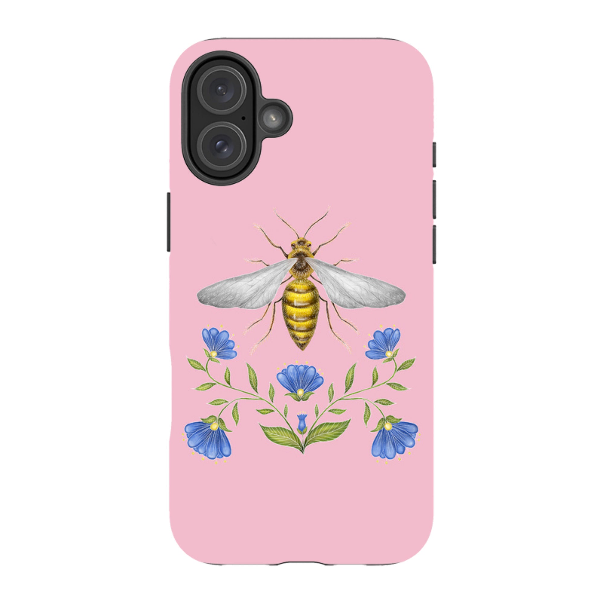 iPhone MagSafe Tough Case - Wings Of Freedom Pink By Catherine Rowe