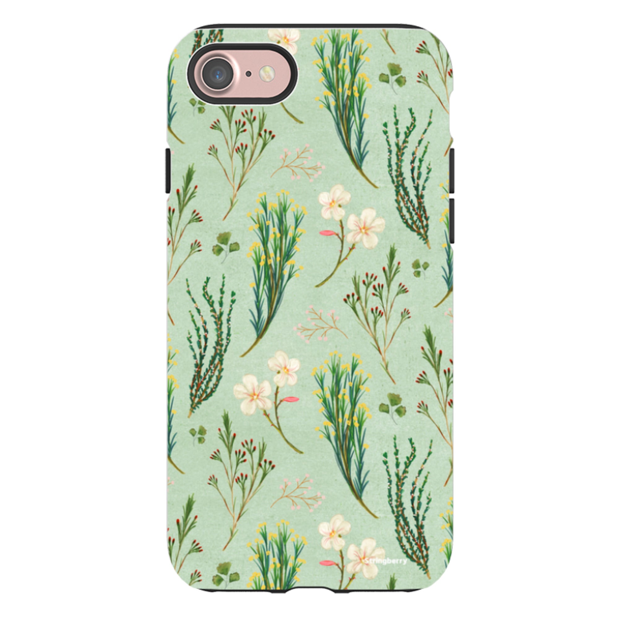 iPhone Tough Case - Wild Flowers By Katherine Quinn