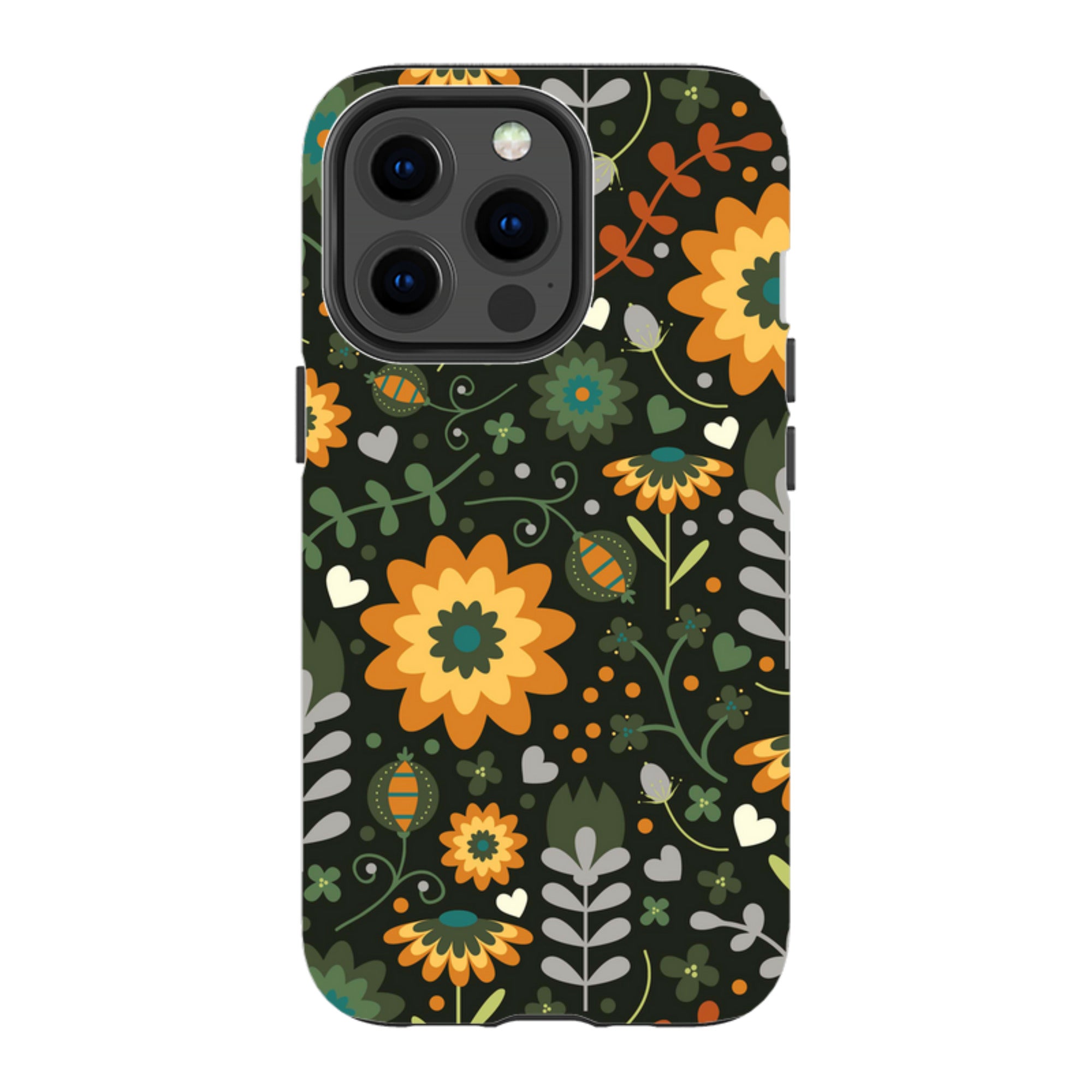 iPhone Tough Case - Dark Floral By Suzy Taylor