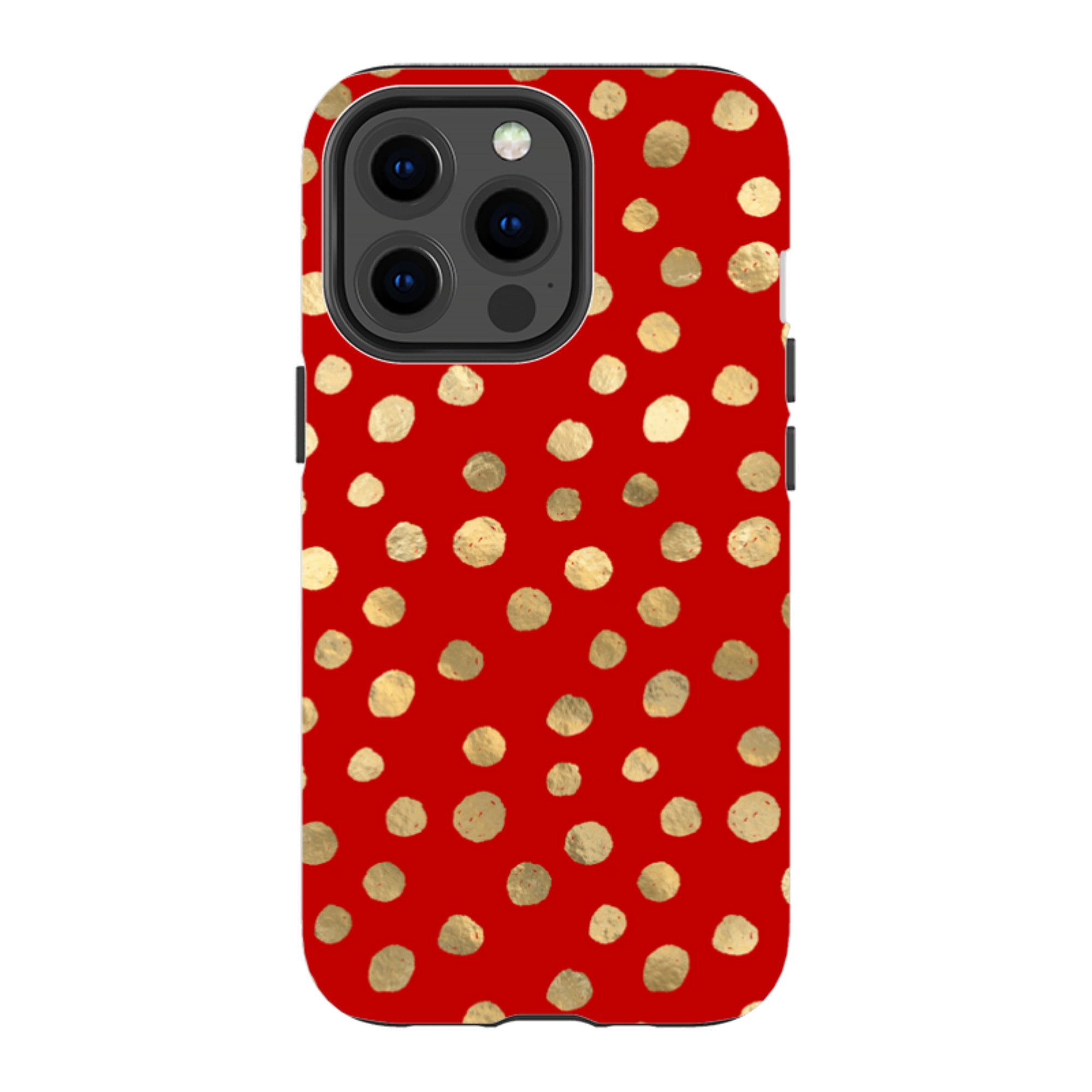 iPhone MagSafe Tough Case - Burgundy and Gold Stars