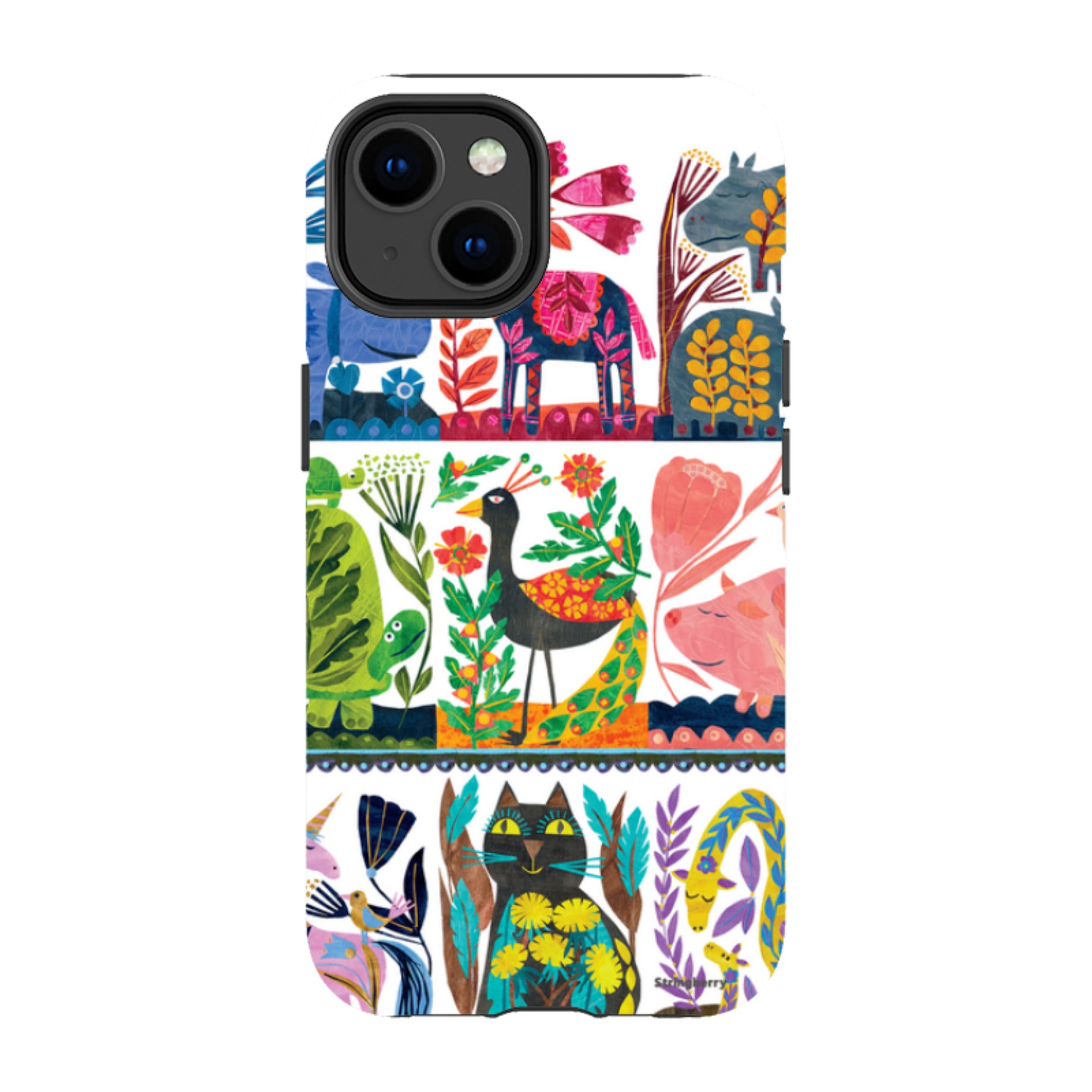 iPhone MagSafe Tough Case - Folk Colour By Tracey English
