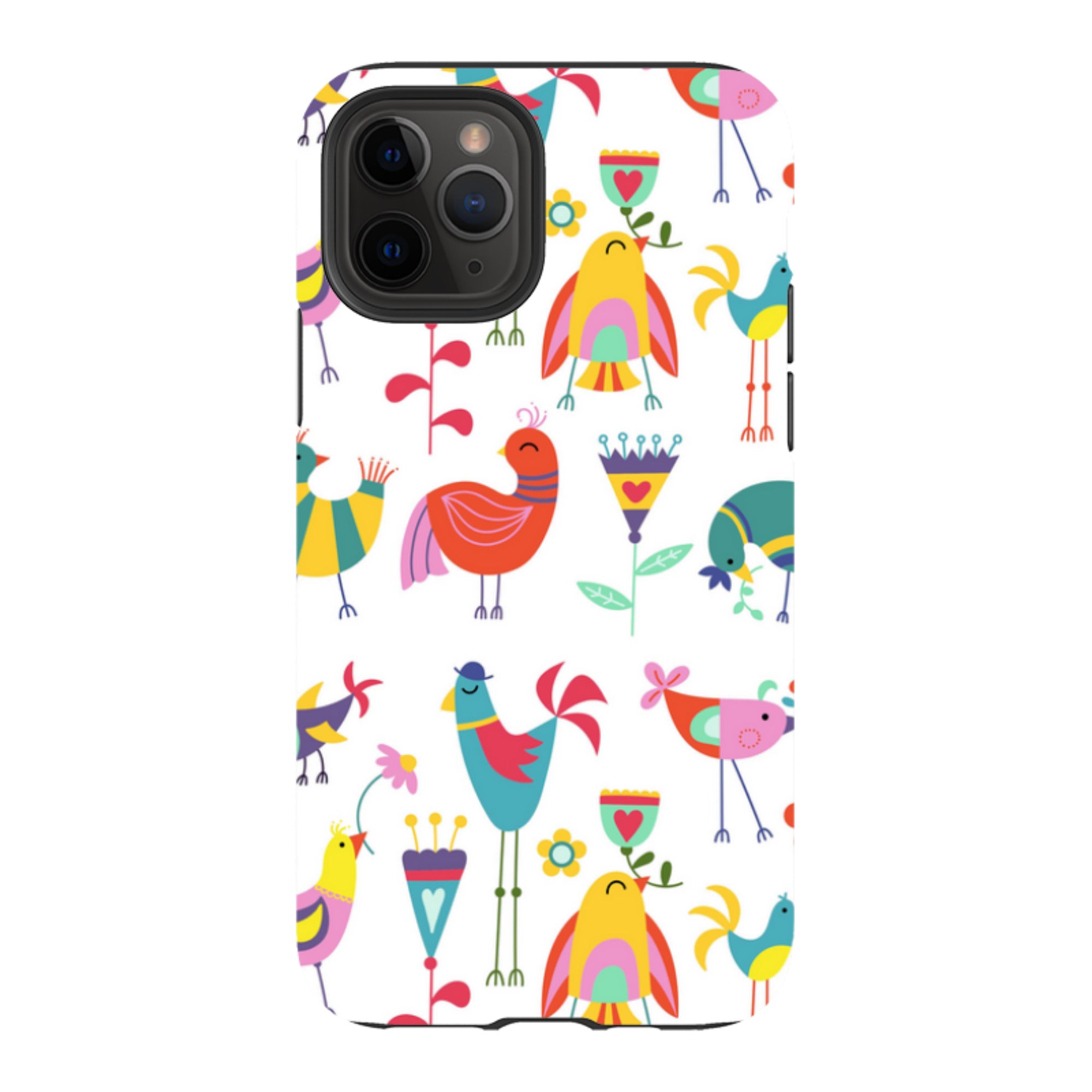 iPhone Tough Case - Folky Birds By Suzy Taylor