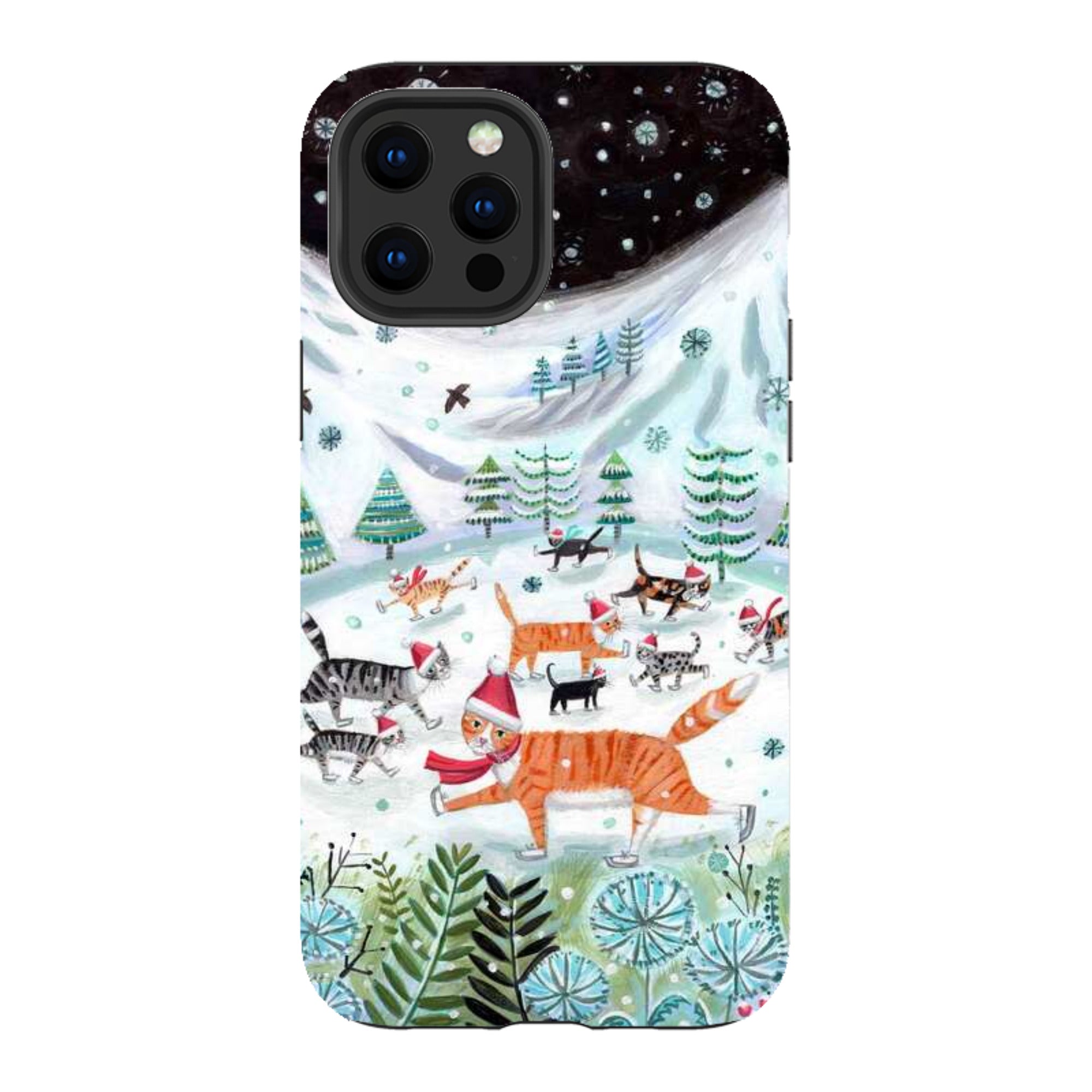 iPhone Tough Case - Cats On Ice By Mary Stubberfield