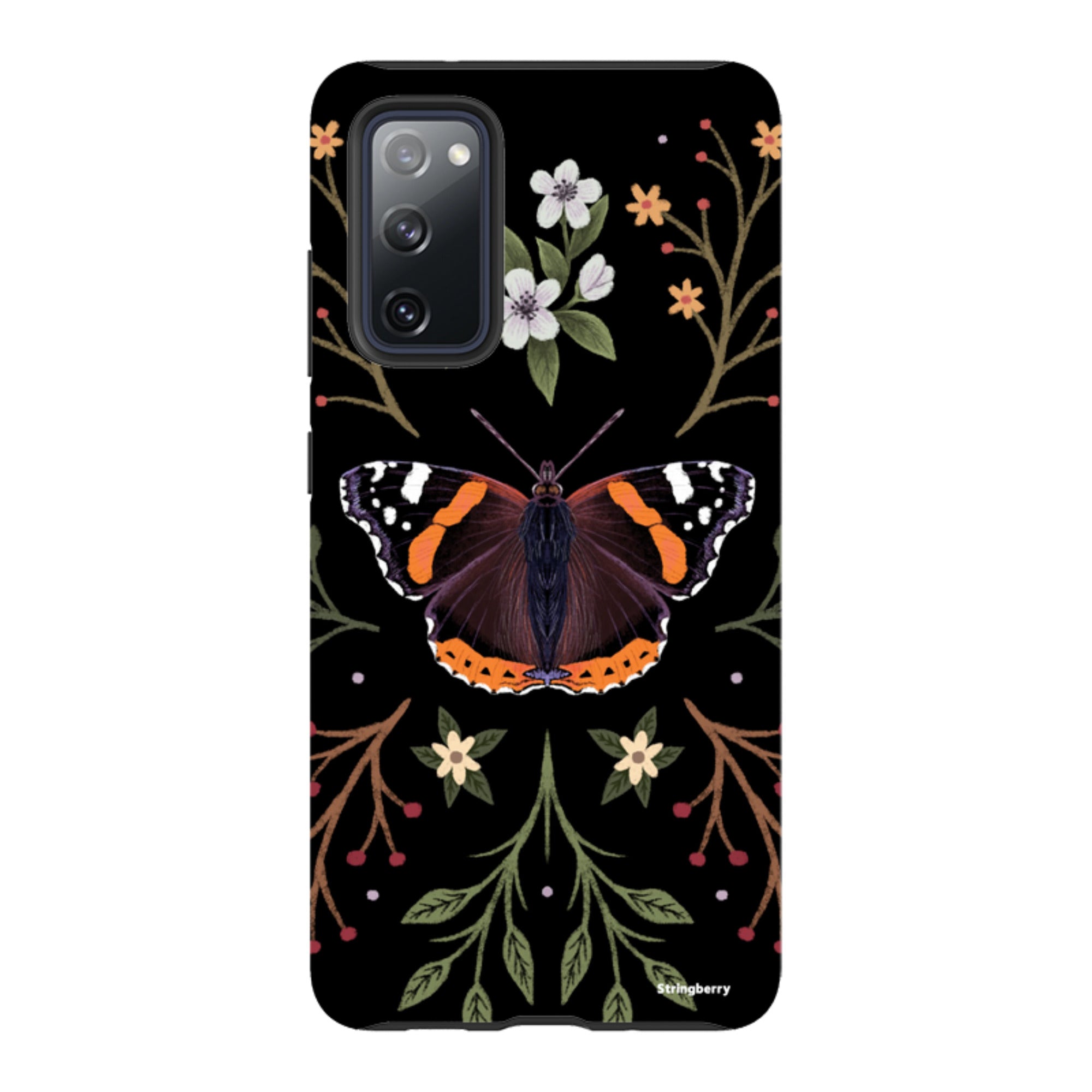 Samsung Tough Case - Red Admiral Butterfly By Anna Stead