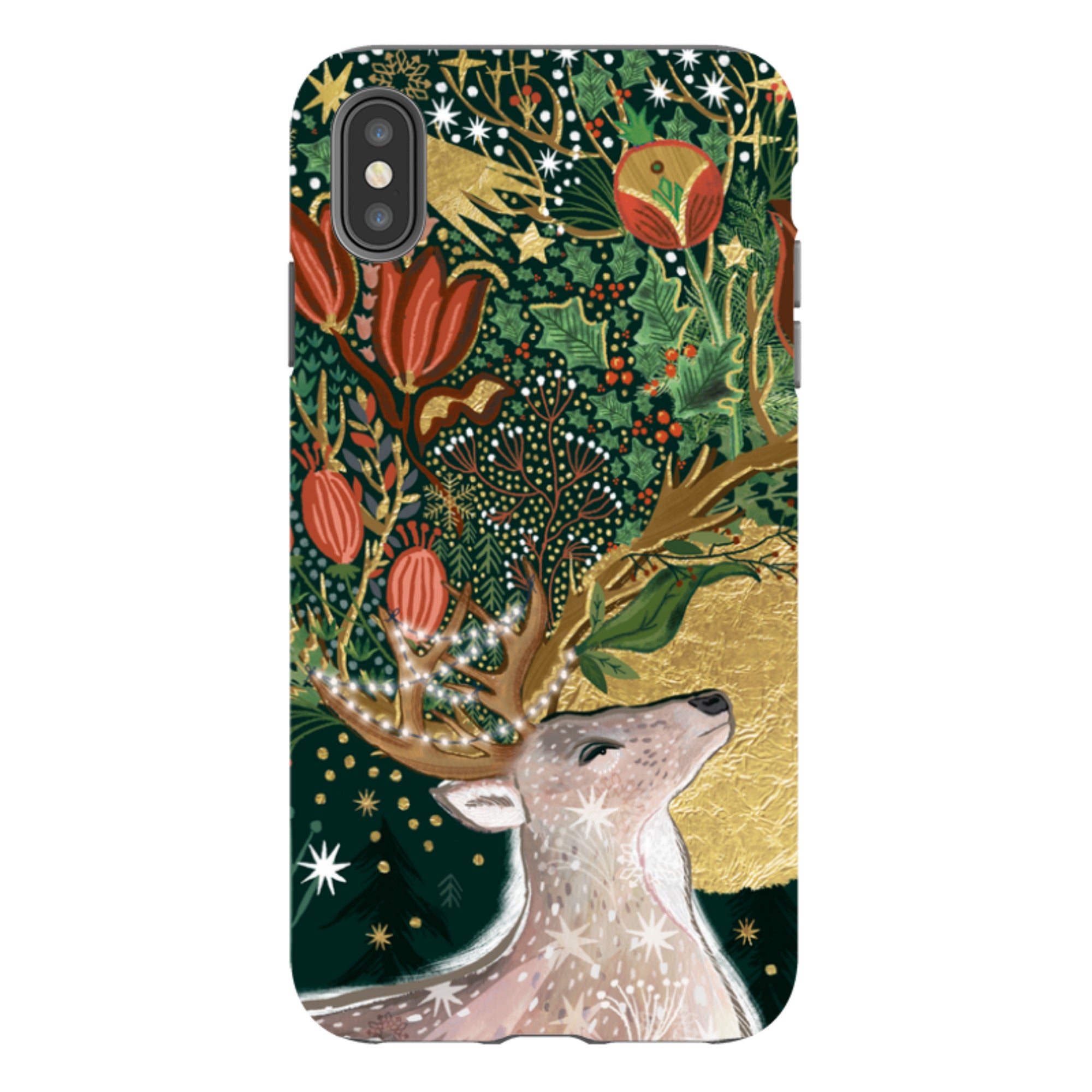 iPhone Tough Case - Winter Deer I By Emma Frances Grant