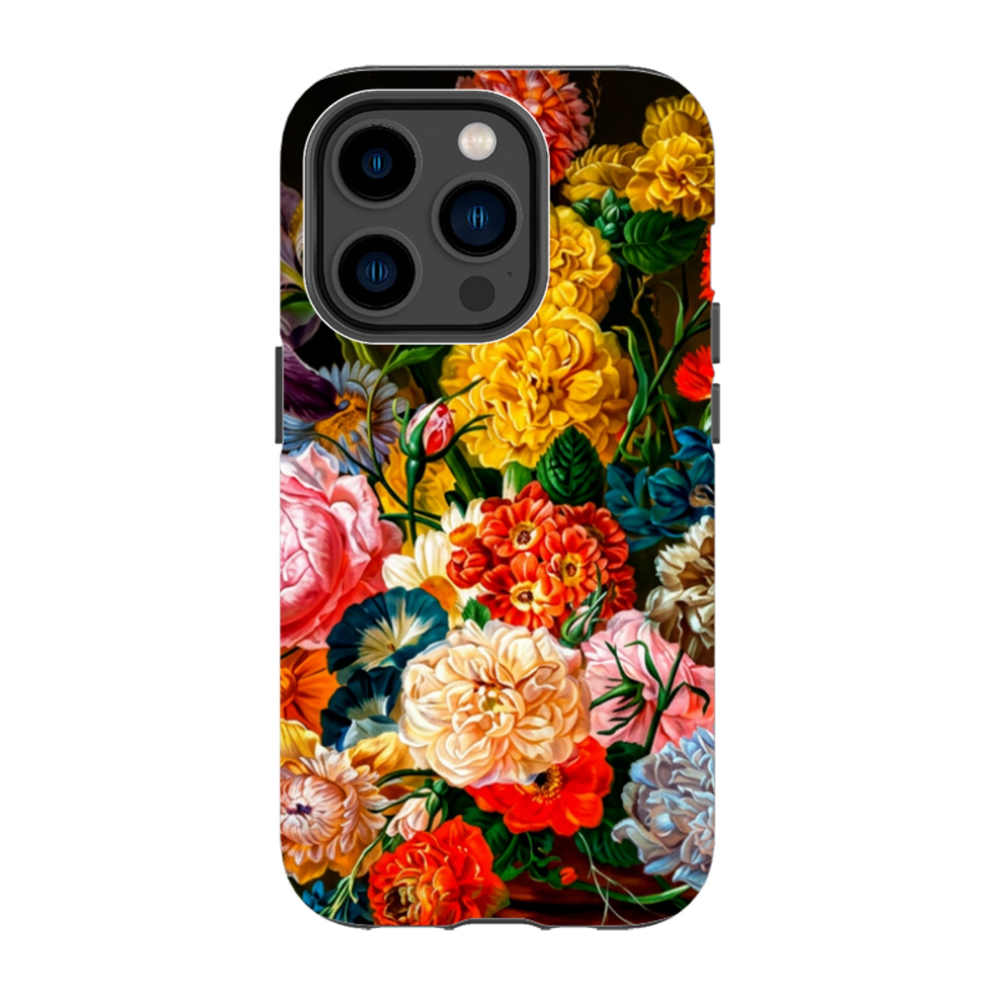 iPhone Tough Case - Vintage Peony & Iris