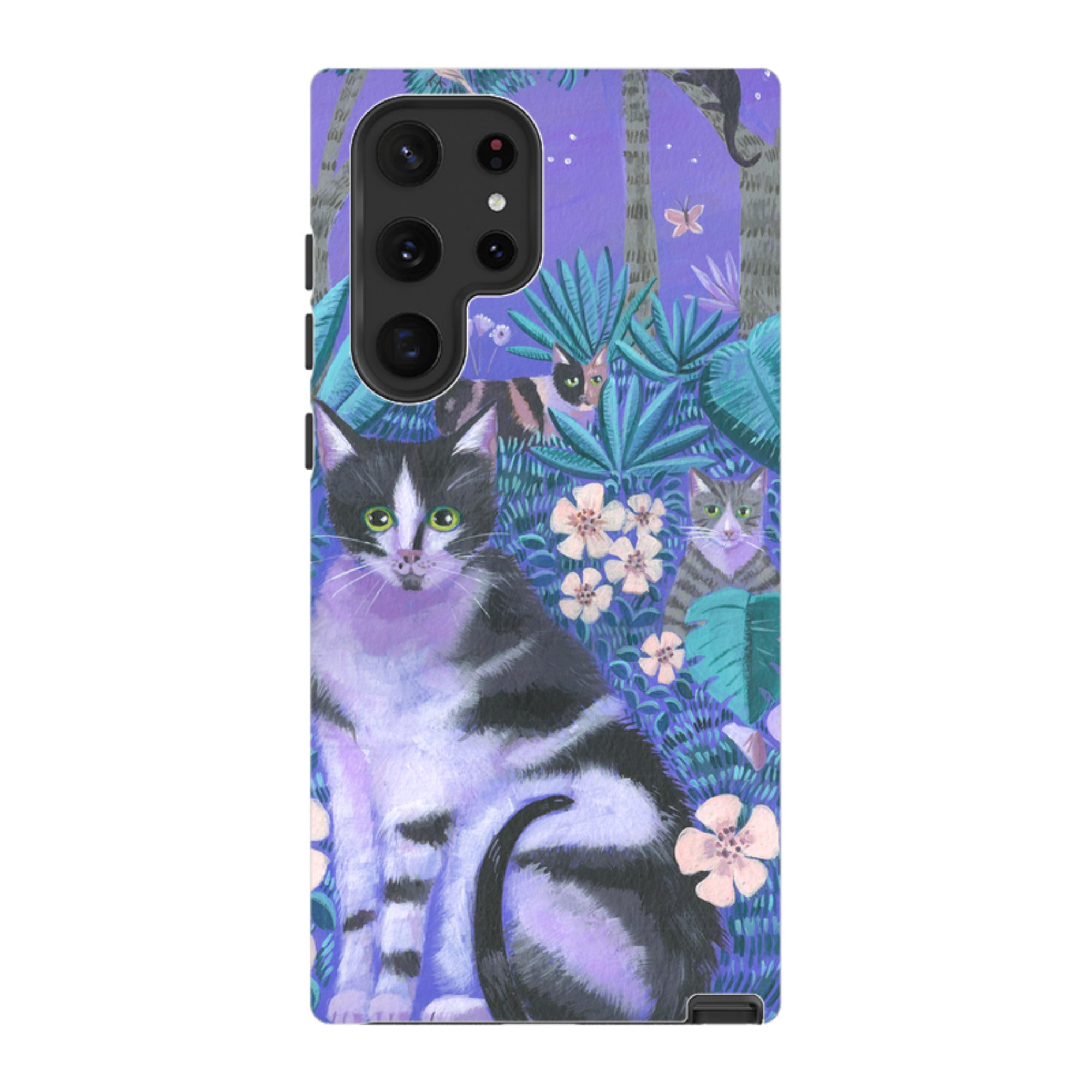 Samsung Tough Case - Night Cats 2 By Mary Stubberfield