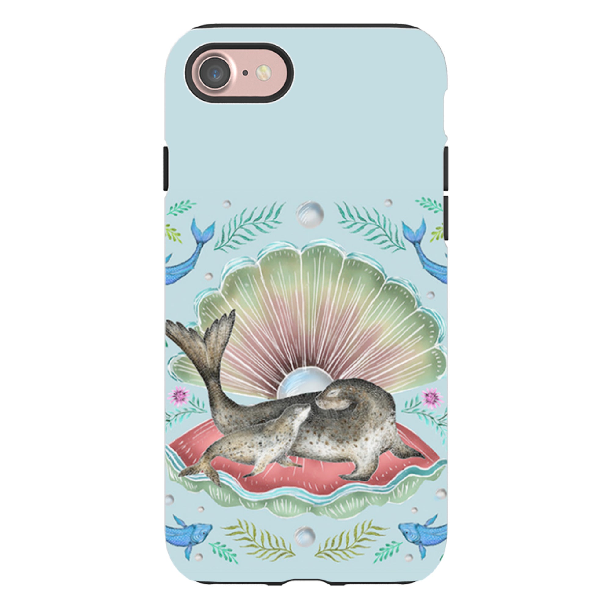 iPhone Tough Case - Seals In Shell By Catherine Rowe