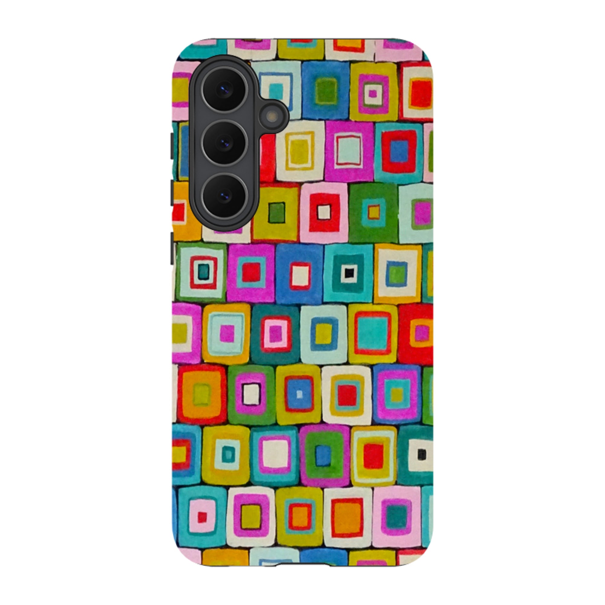 Samsung Tough Case - Atelier Blanket Squares Bright By Sarah Campbell