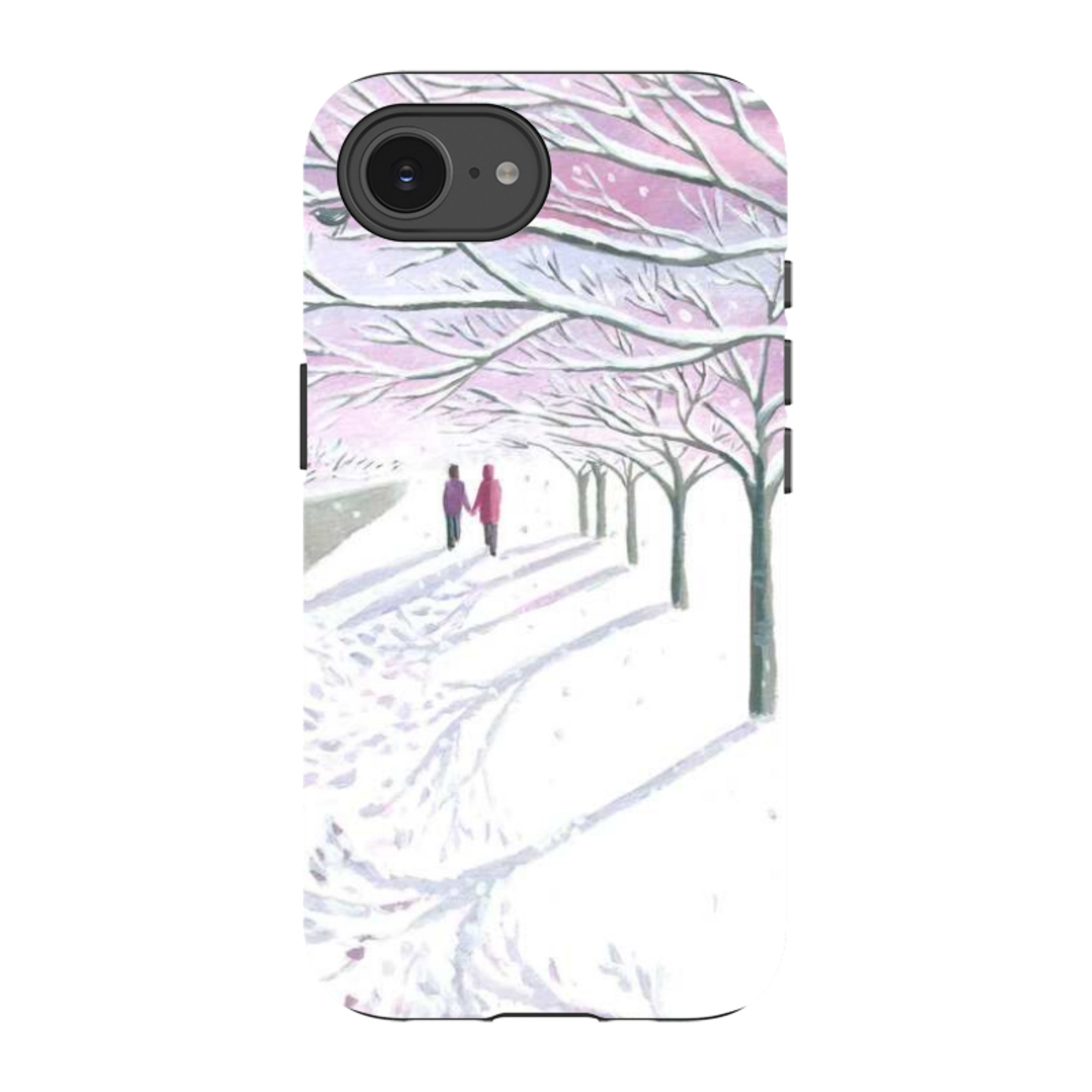 iPhone Tough Case - Snowy Park By Mary Stubberfield