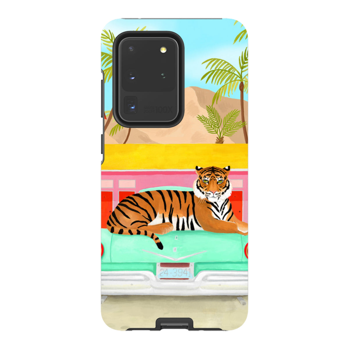 Samsung Tough Case - Palm Motel Tiger By Bex Parkin