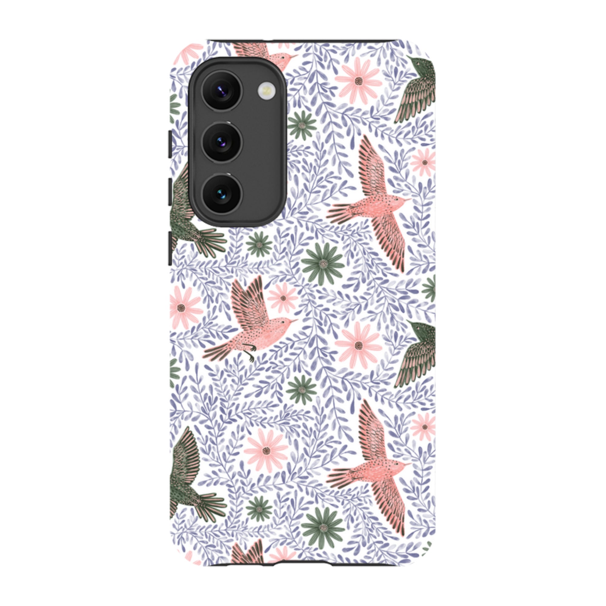 Samsung Tough Case - Bird Pattern Blue By Lee Foster Wilson