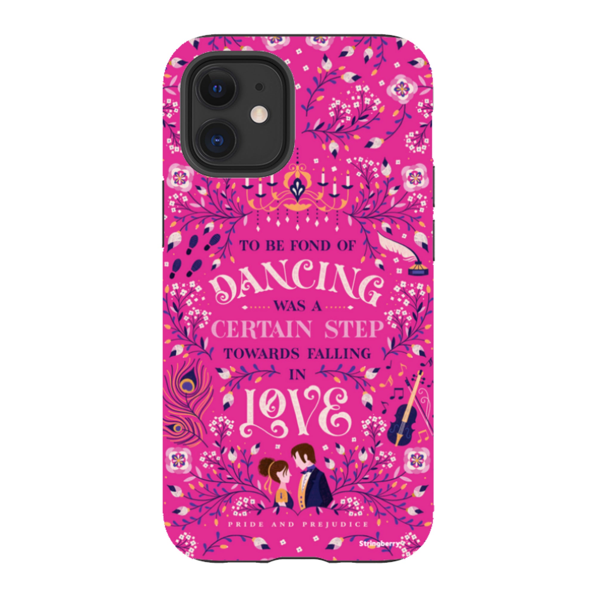 iPhone Tough Case - Pride And Prejudice Pink By Jenny Zemanek