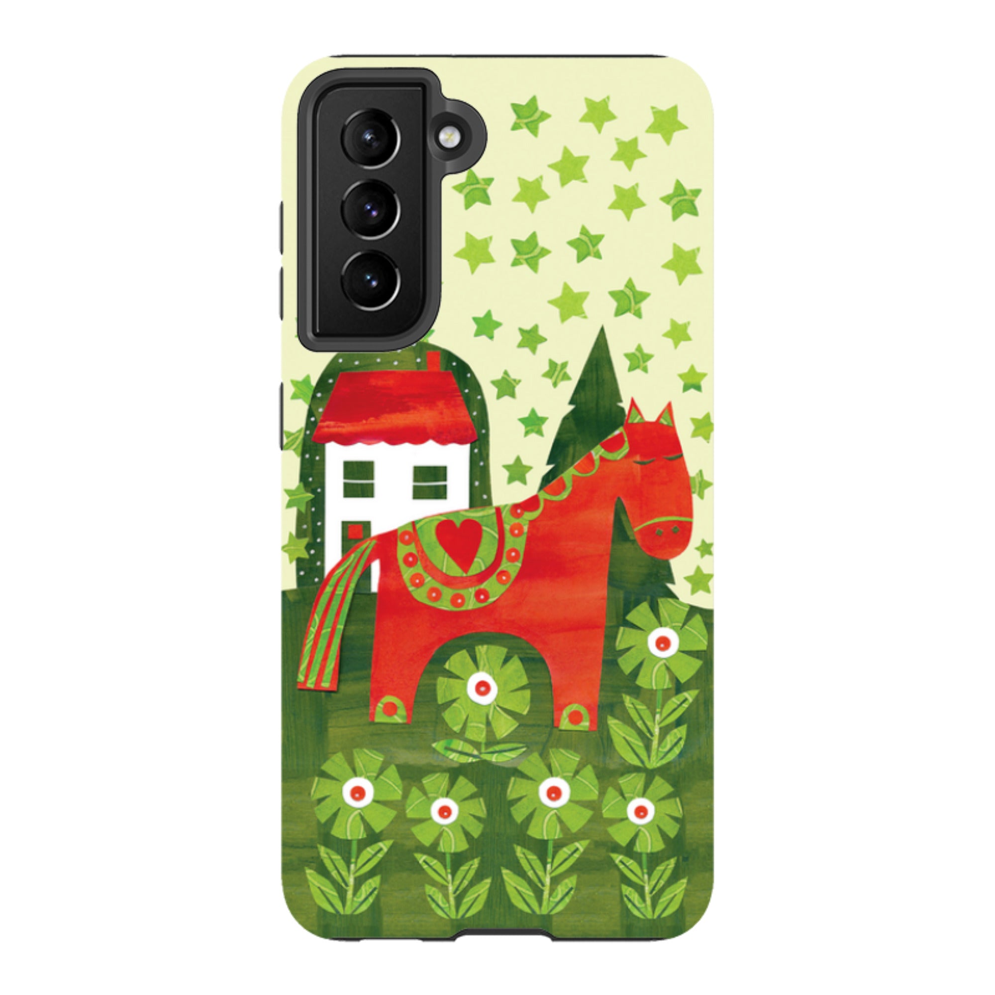 Samsung Tough Case - Red Dala Horse By Tracey English