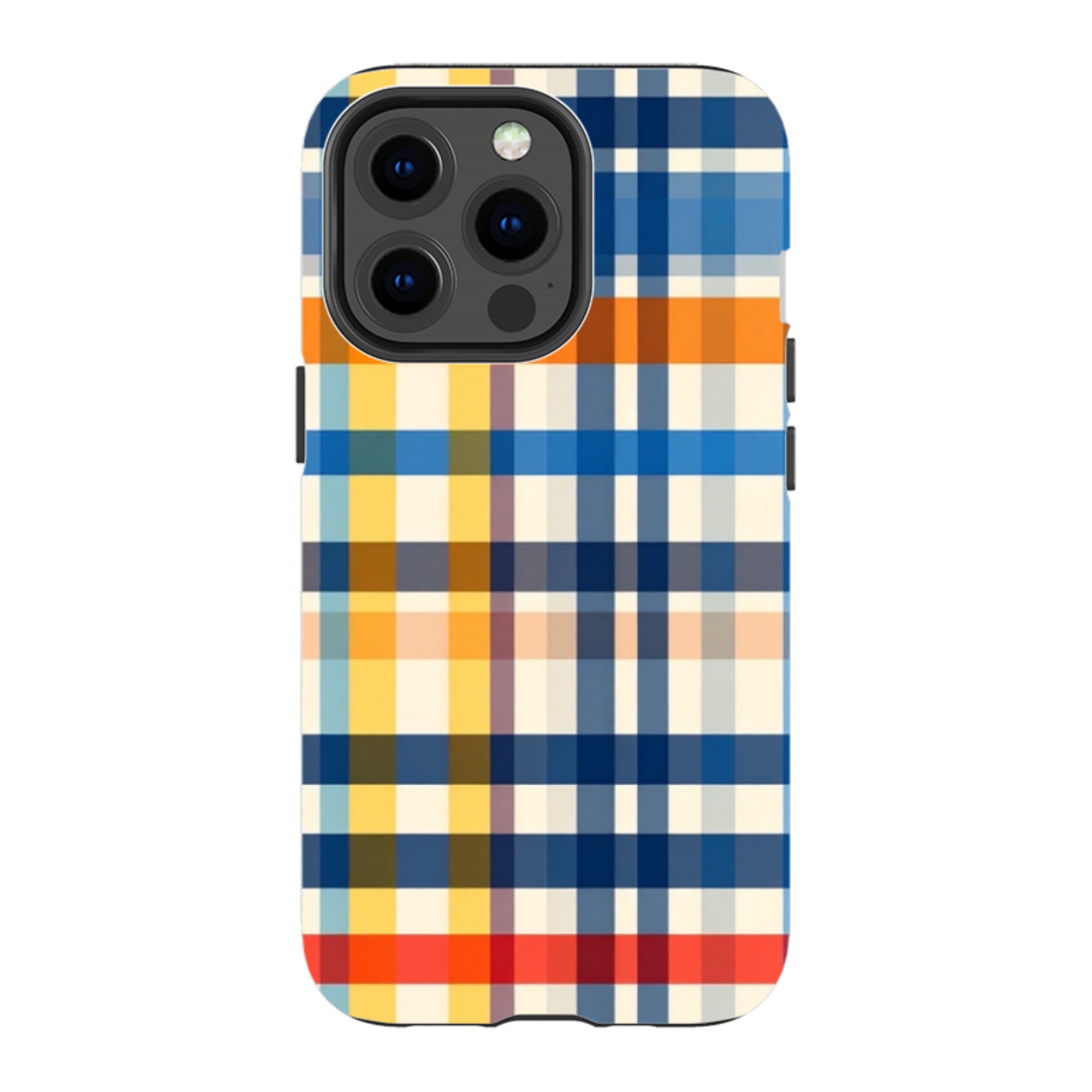 iPhone MagSafe Tough Case - Barcelona Gingham