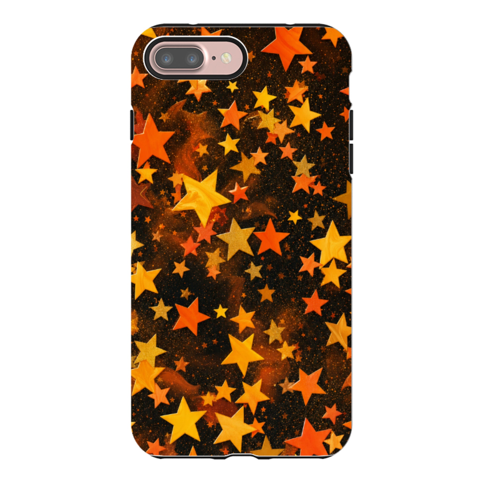 iPhone Tough Case - Orange Galaxy Star