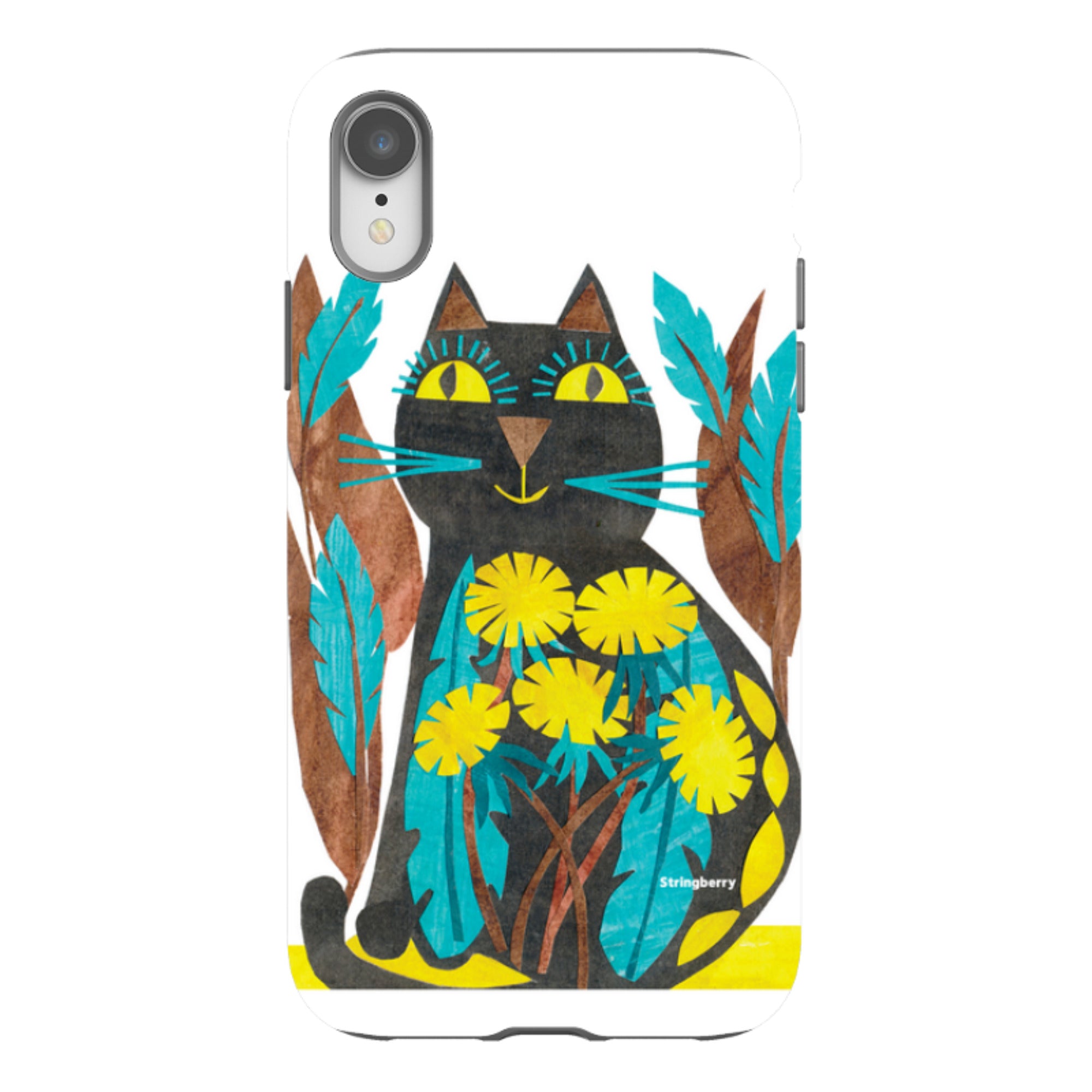 iPhone Tough Case - Folk Cat By Tracey English