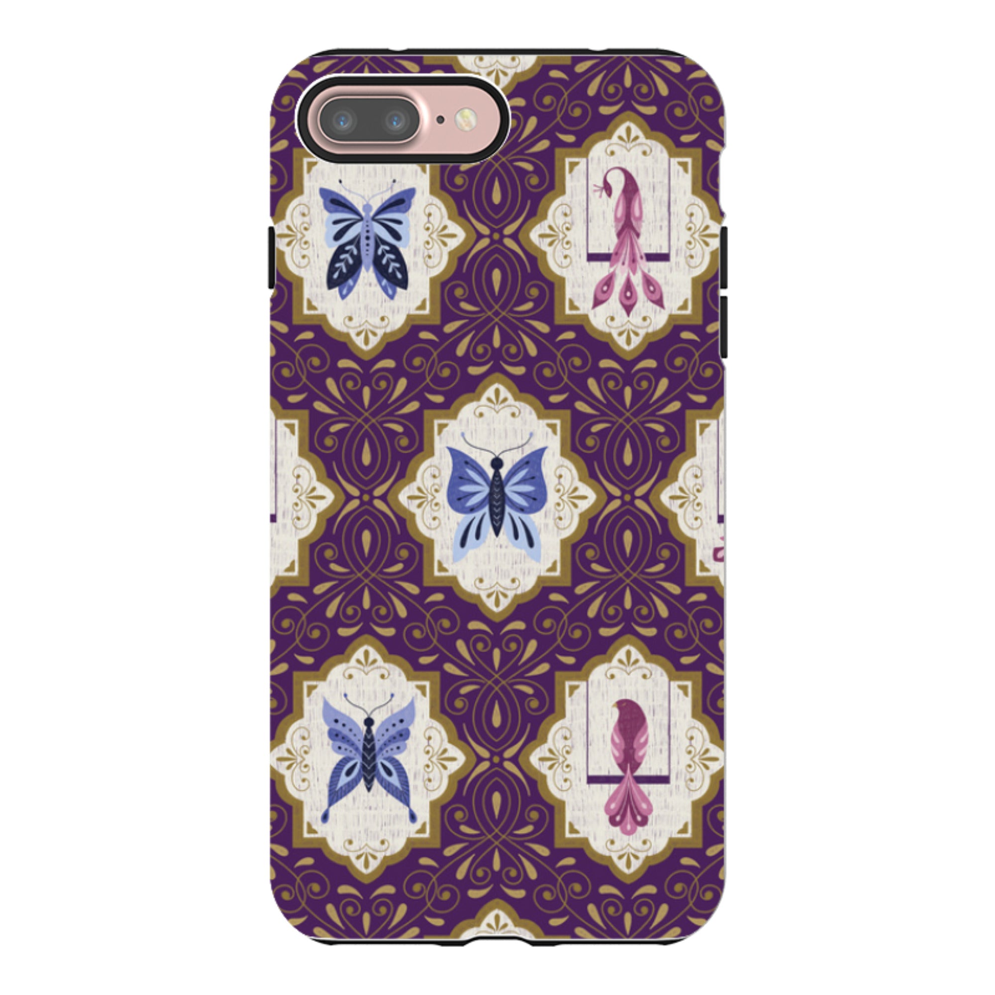 iPhone Tough Case - Wingframes Purple By Jenny Zemanek
