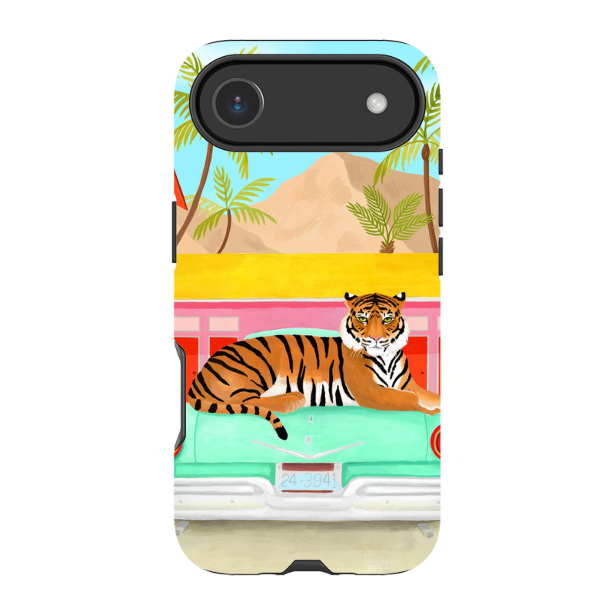 iPhone MagSafe Tough Case - Palm Motel Tiger By Bex Parkin