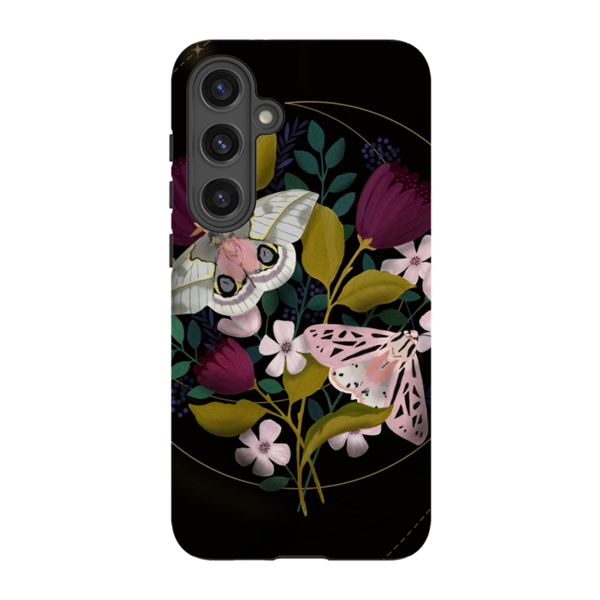 Samsung Tough Case - Moon Moths By Bex Parkin