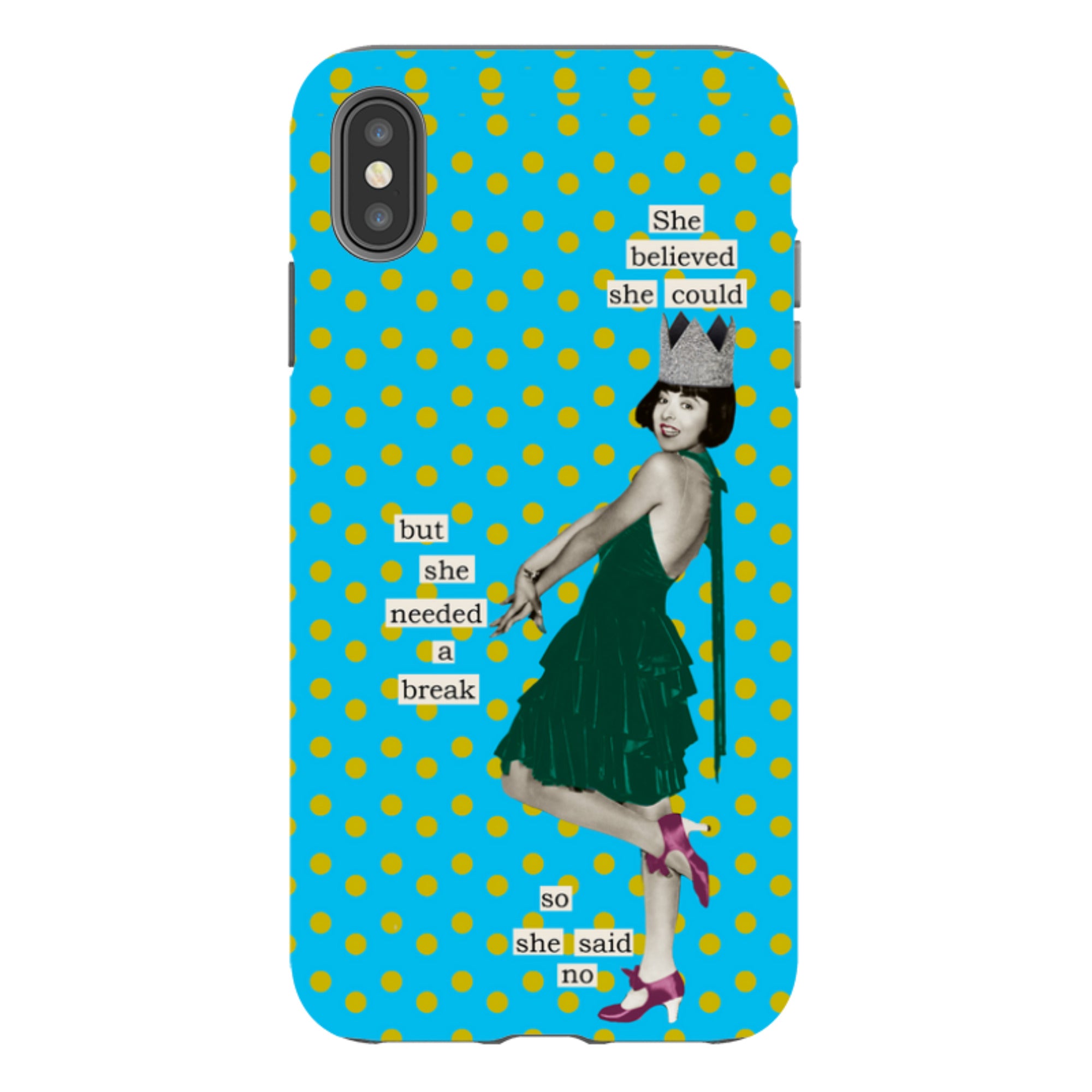 iPhone Tough Case - She Believed She Could By Clare Jordan