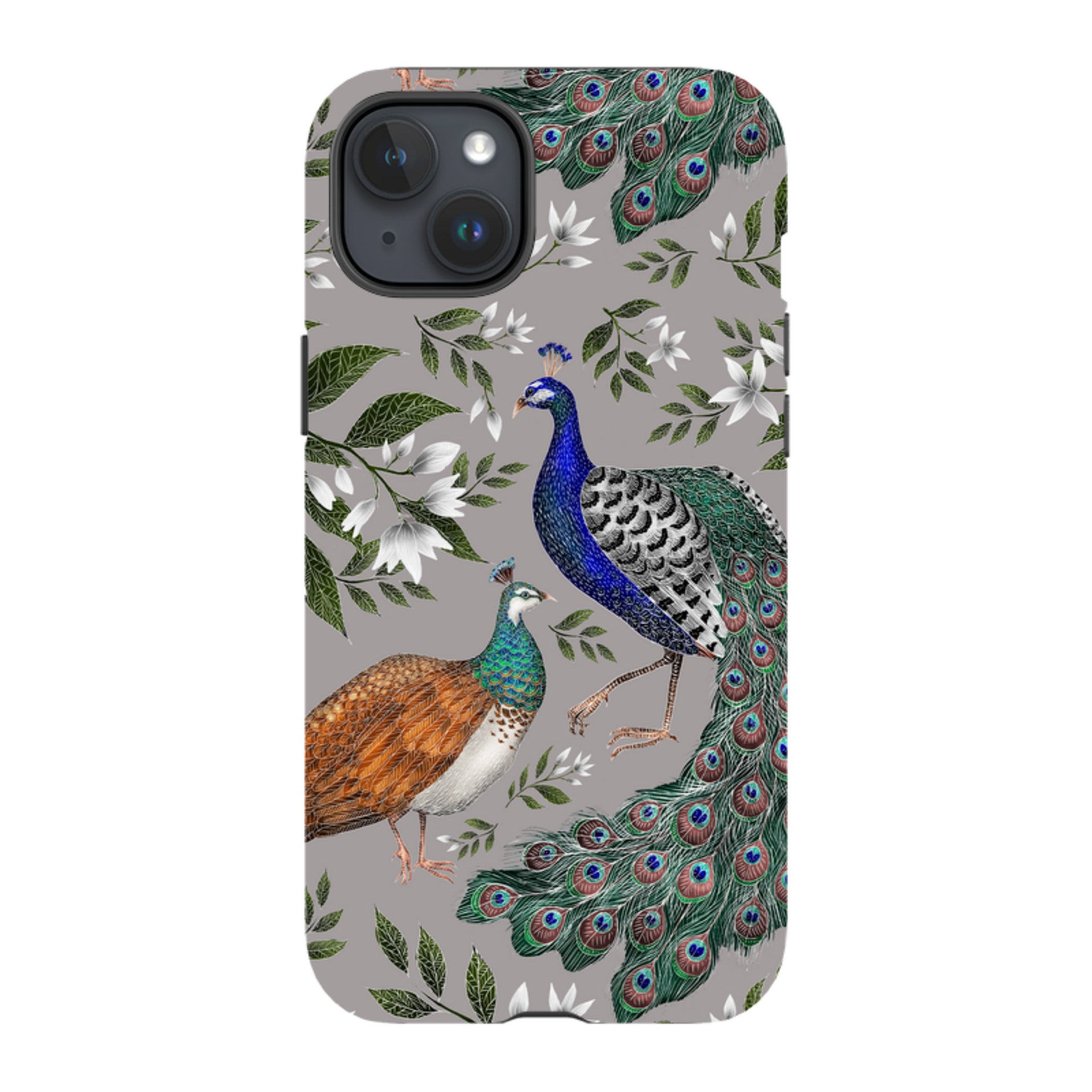 iPhone MagSafe Tough Case -  Peahen and Peacock By Catherine Rowe