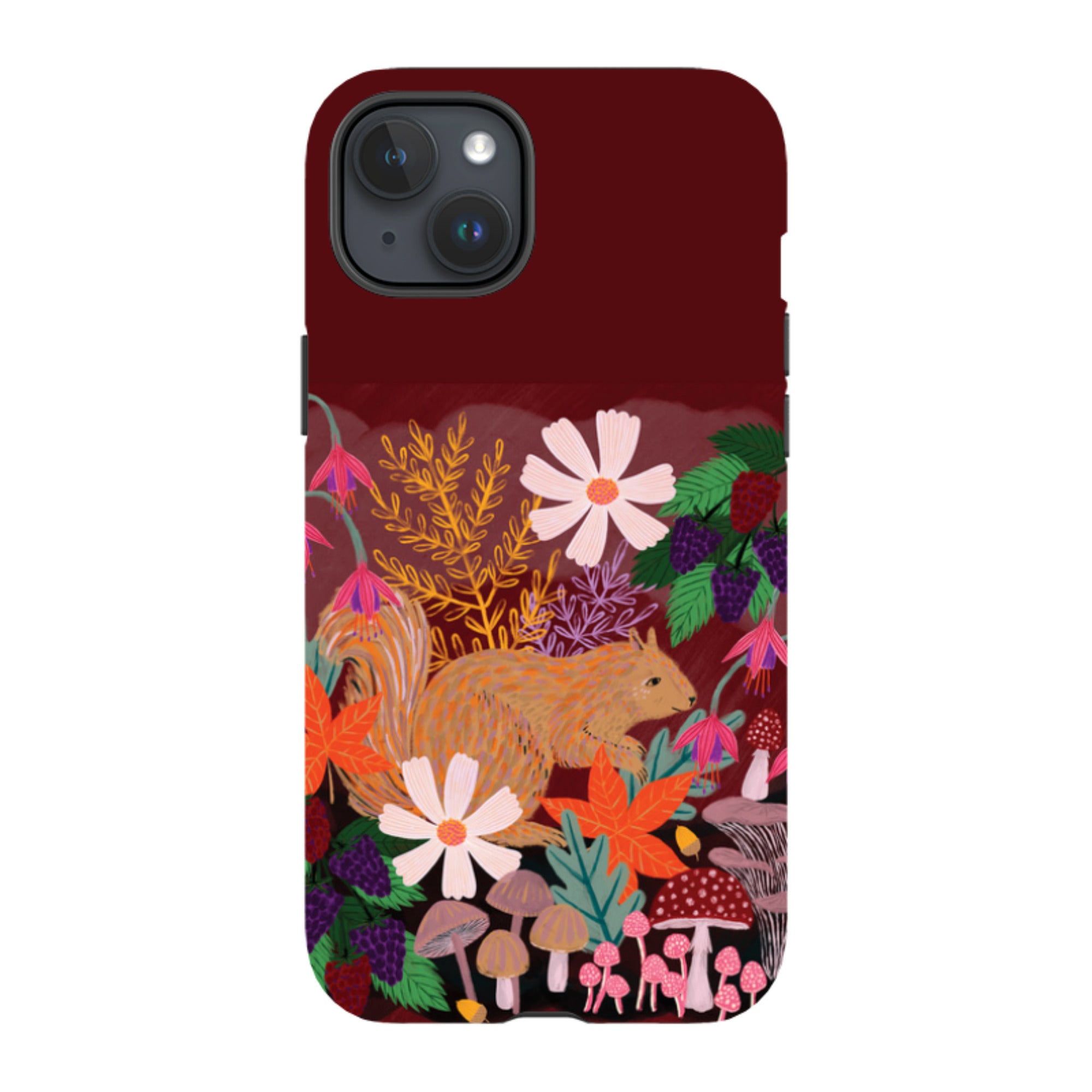 iPhone Tough Case - Autumn Squirrel By Lee Foster Wilson