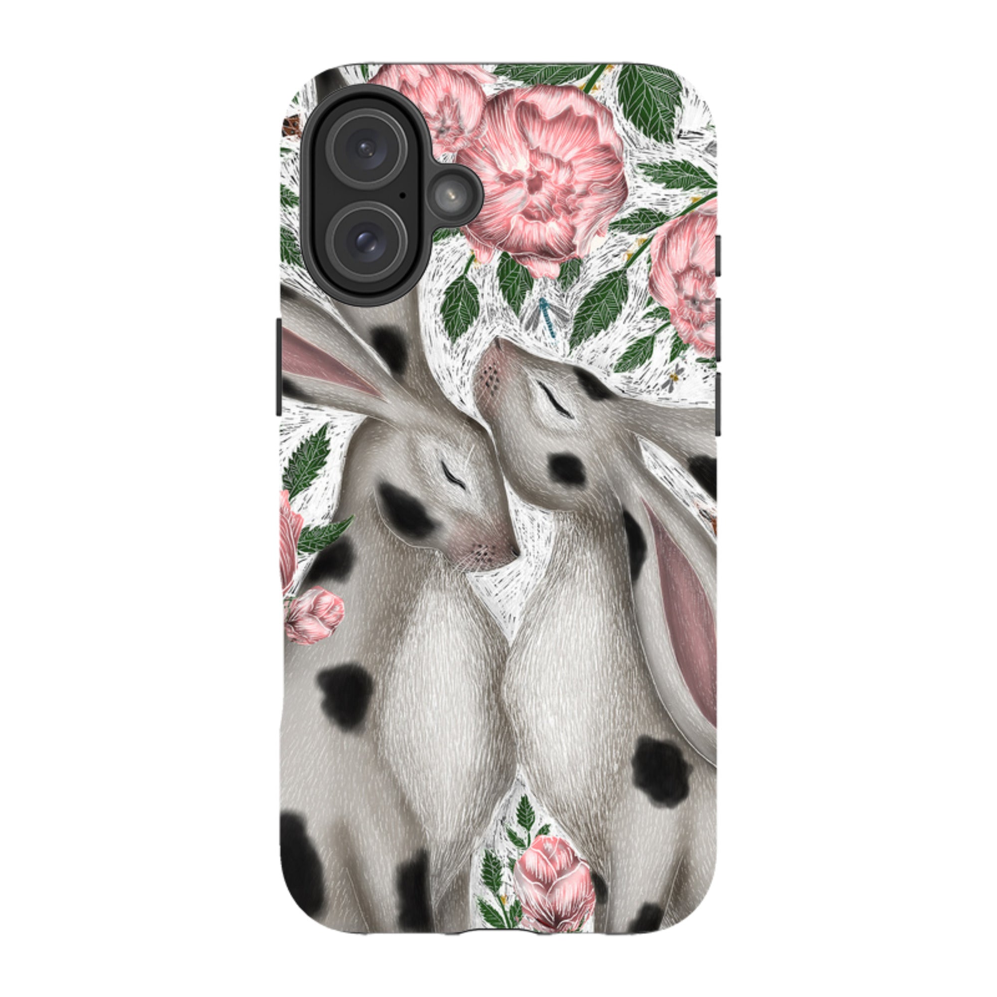iPhone MagSafe Tough Case -  Hares and Peonies By Catherine Rowe