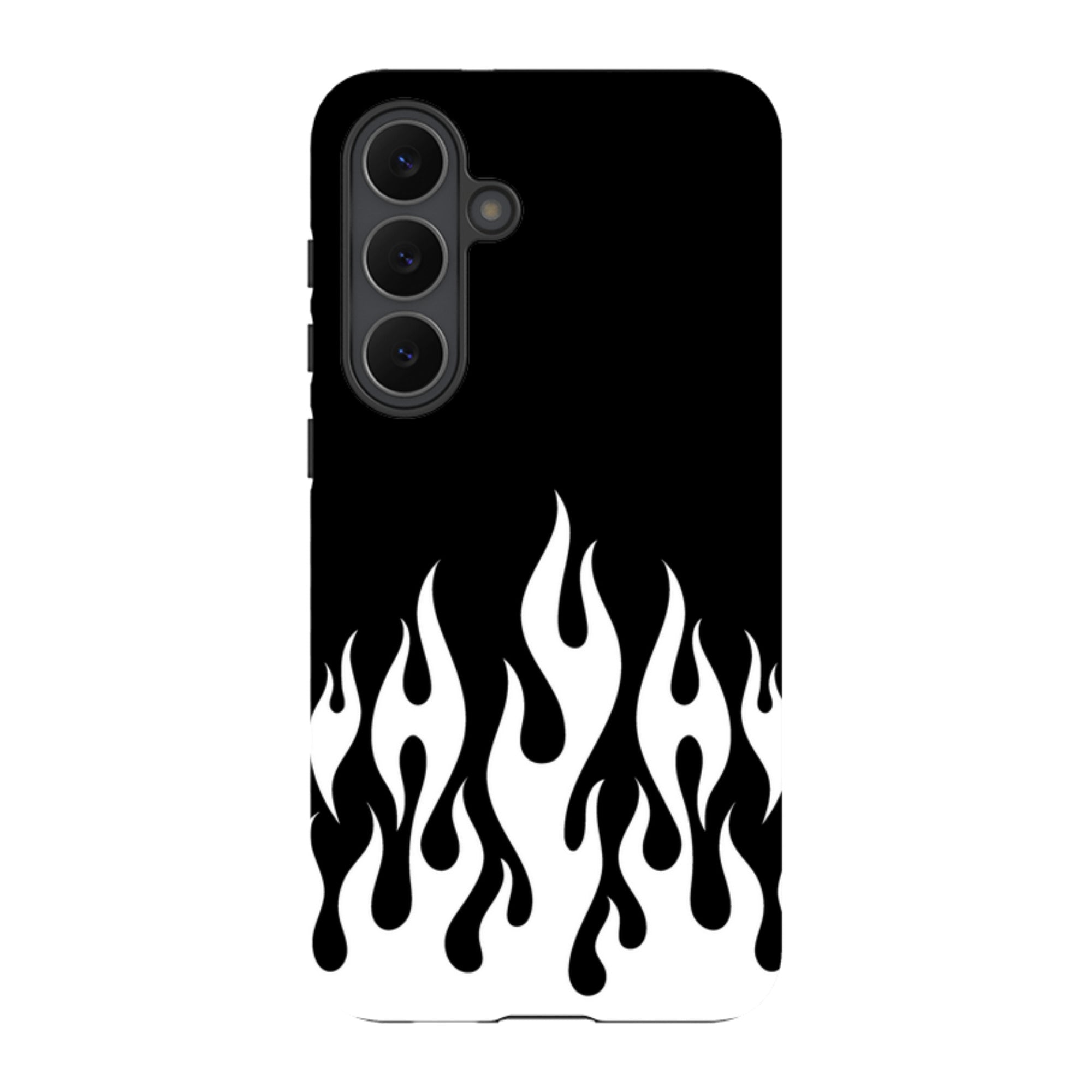 Samsung Tough Case - White Flames