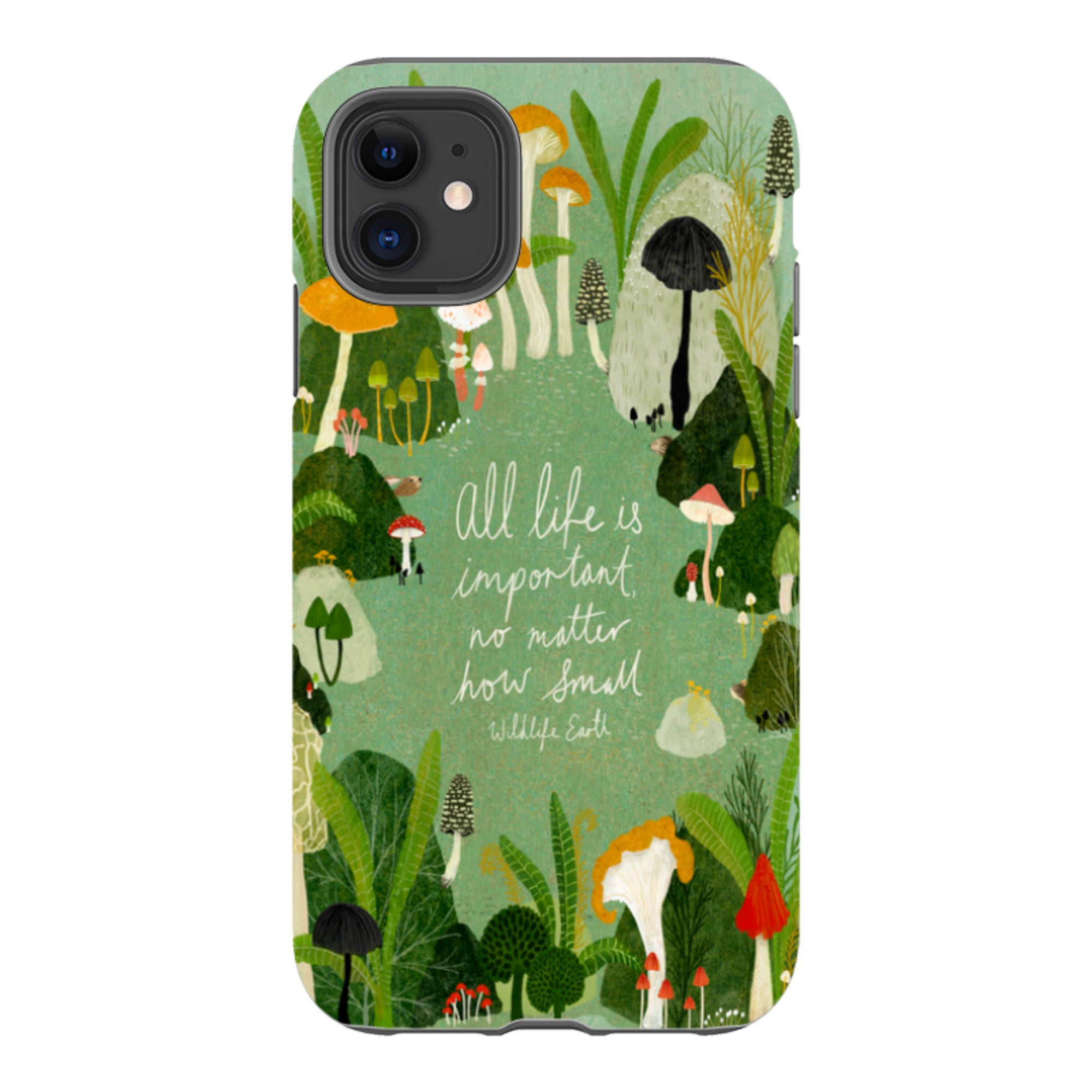 iPhone Tough Case - Wildlife Text By Katherine Quinn