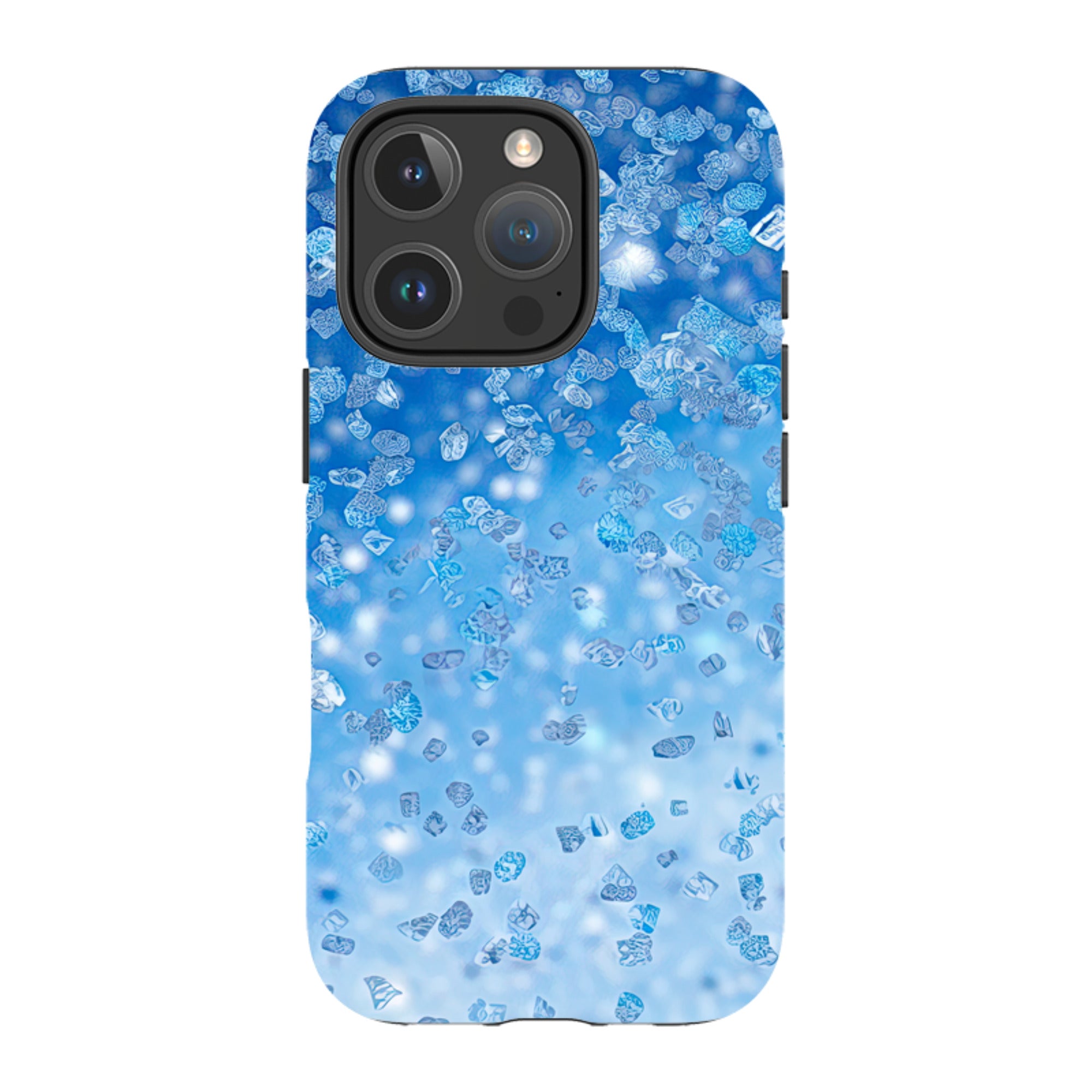 iPhone MagSafe Tough Case - Blue Glitter (case does not glitter)