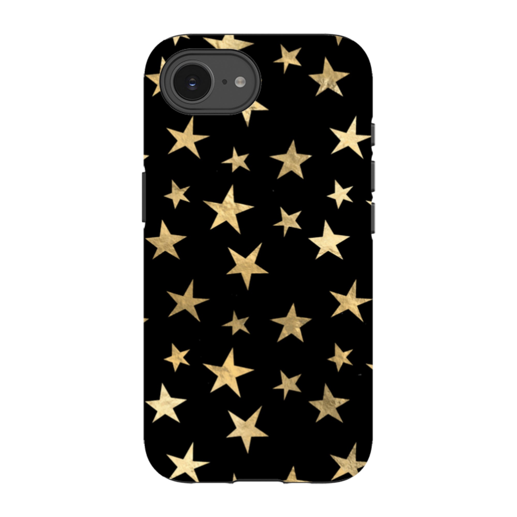 iPhone Tough Case - Black and Gold Stars