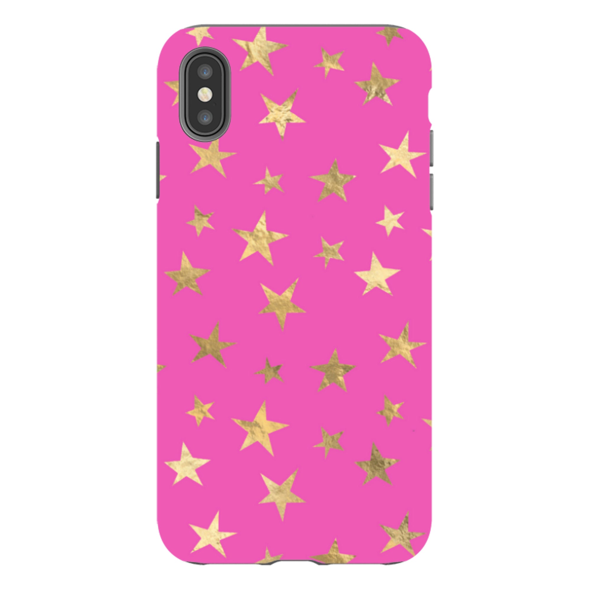 iPhone Tough Case - Pink and Gold Stars