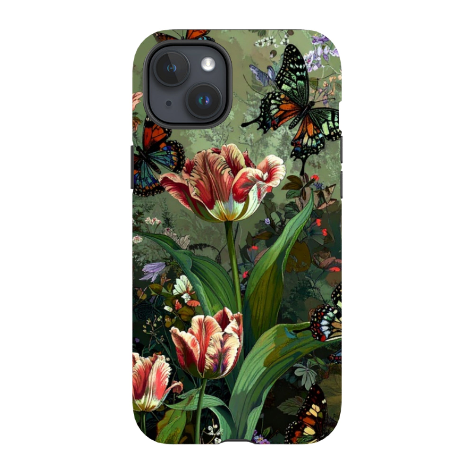 iPhone MagSafe Tough Case - Green Vyne Butterflies